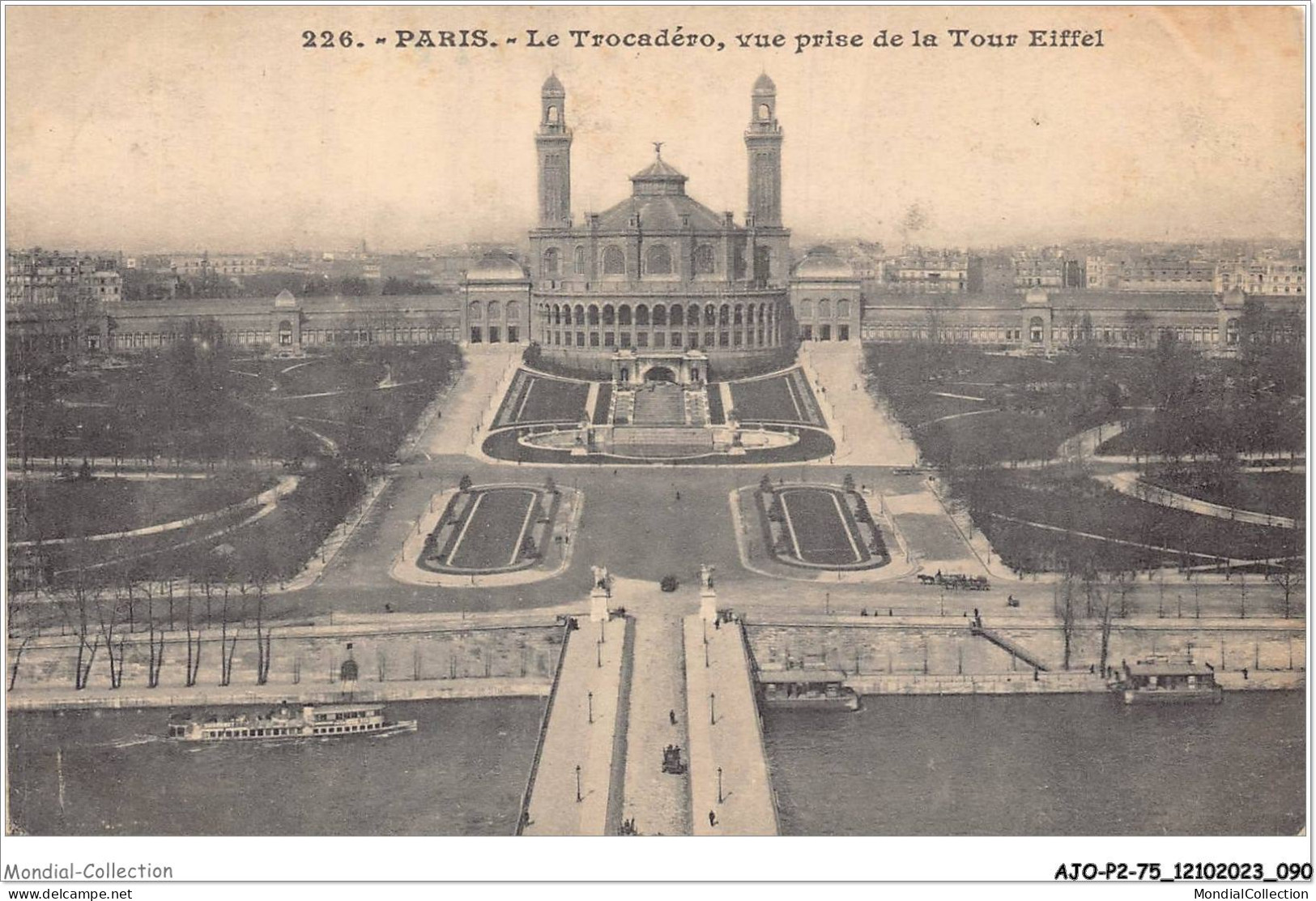 AJOP2-75-0169 - PARIS - Le Trocadéro - Vue Prise De La Tour Eiffel - Sonstige Sehenswürdigkeiten