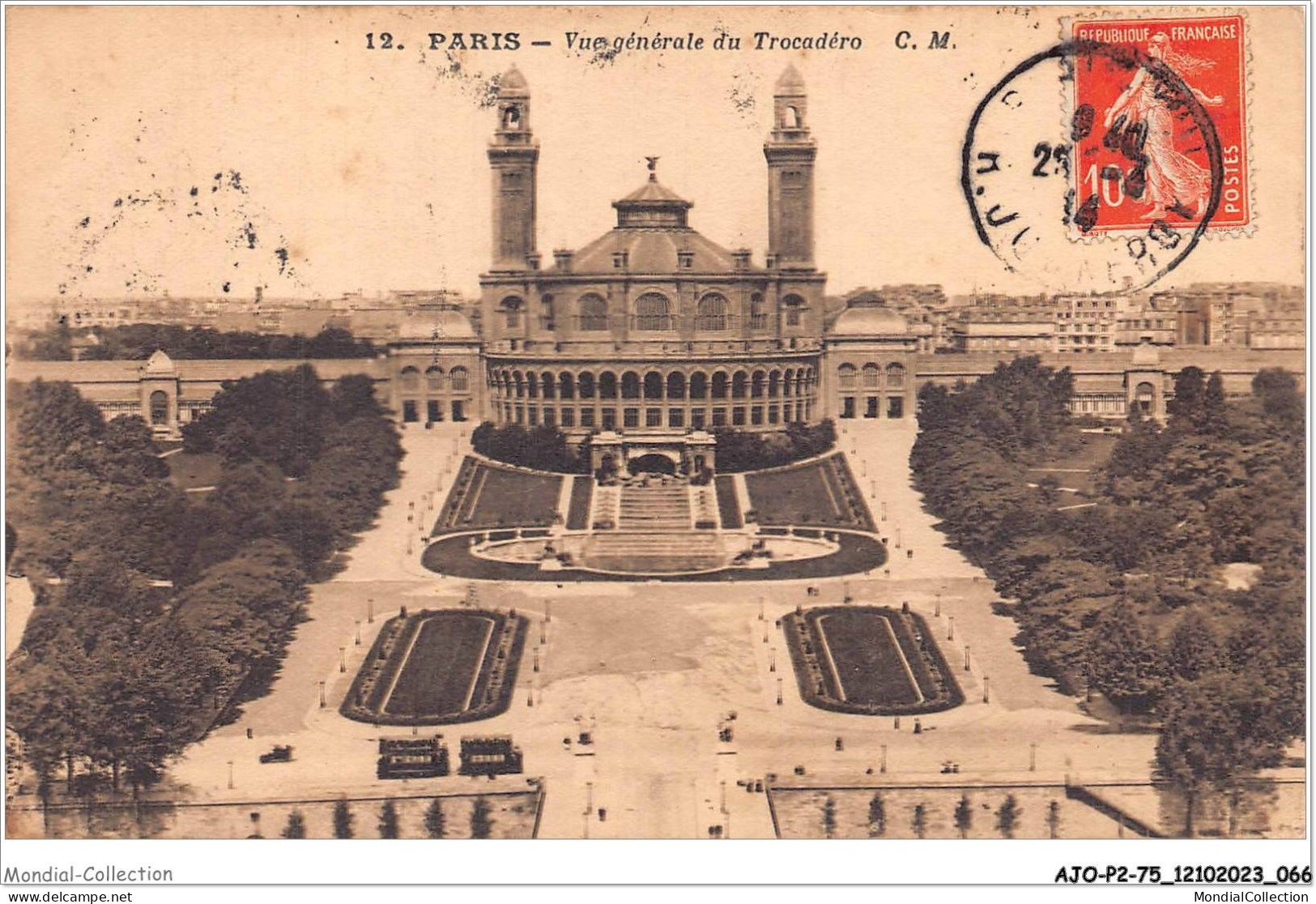 AJOP2-75-0157 - PARIS - Vue Générale Du Tracadéro - Andere Monumenten, Gebouwen