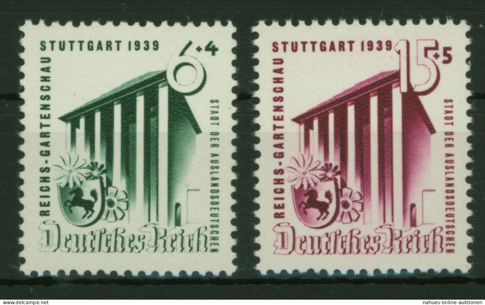 Deutsches Reich 692-693 Reichsgartenschau Stuttgart Luxus Postfrisch MNH 20,00 - Briefe U. Dokumente