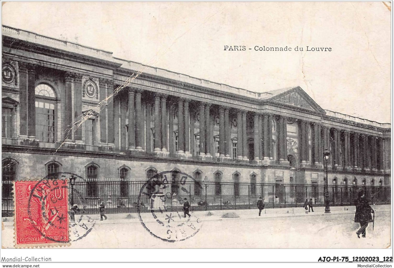 AJOP1-75-0062 - PARIS - Colonnade Du Louvre - Places, Squares