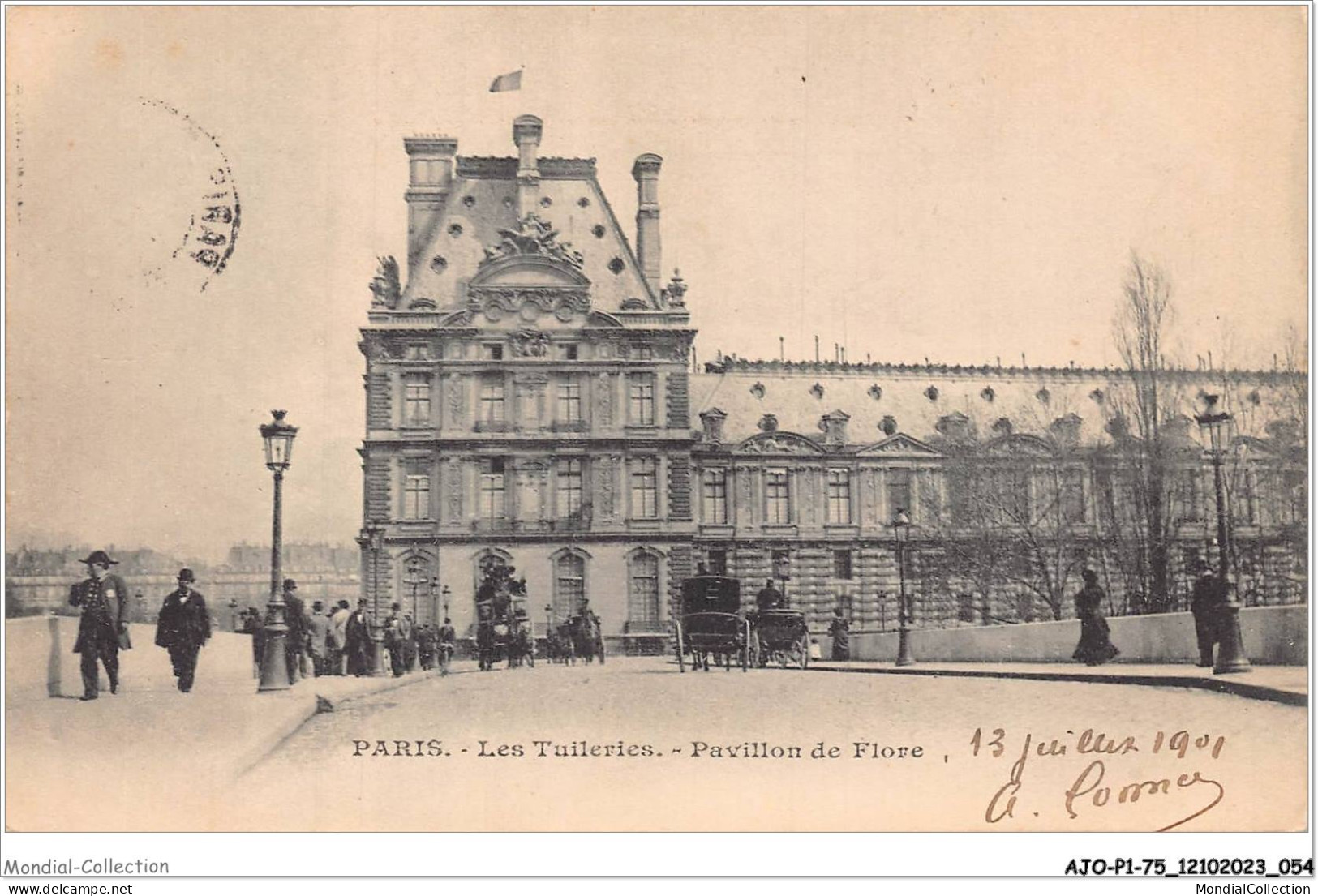 AJOP1-75-0028 - PARIS - Les Tuileries - Pavillon De Flore - Places, Squares