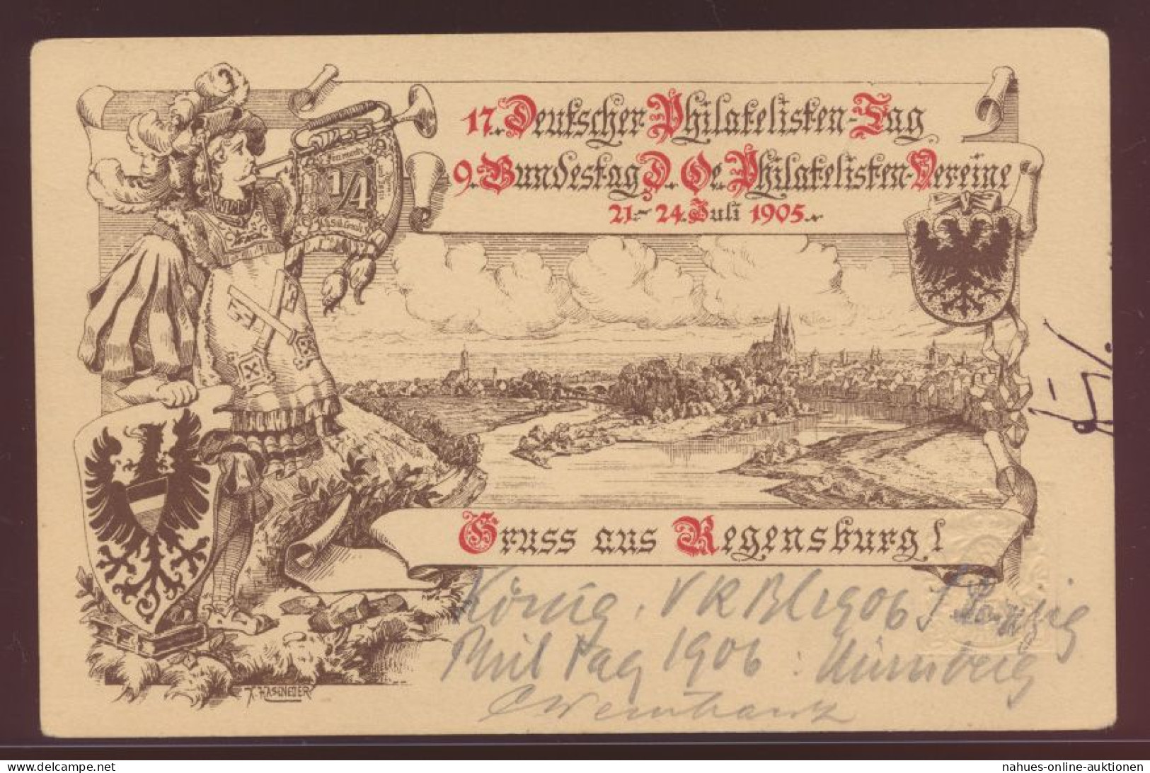 Bayern Privatganzsache Regensburg Philatelie PP 15 C 82 Zweimal Sonderstempel - Entiers Postaux