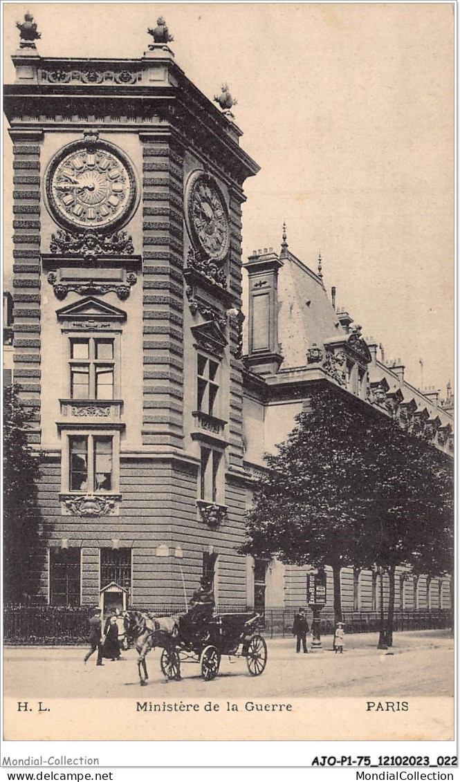 AJOP1-75-0012 - PARIS - Ministere De La Guerre - Andere Monumenten, Gebouwen