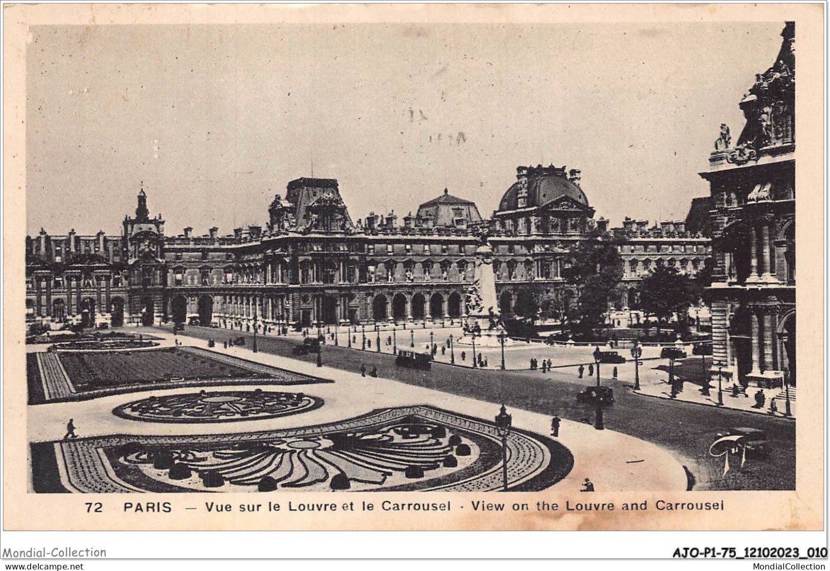 AJOP1-75-0006 - PARIS - Vue Sur Le Louvre Er Le Carrousel - View On The Louvre And Carrousel - Mehransichten, Panoramakarten