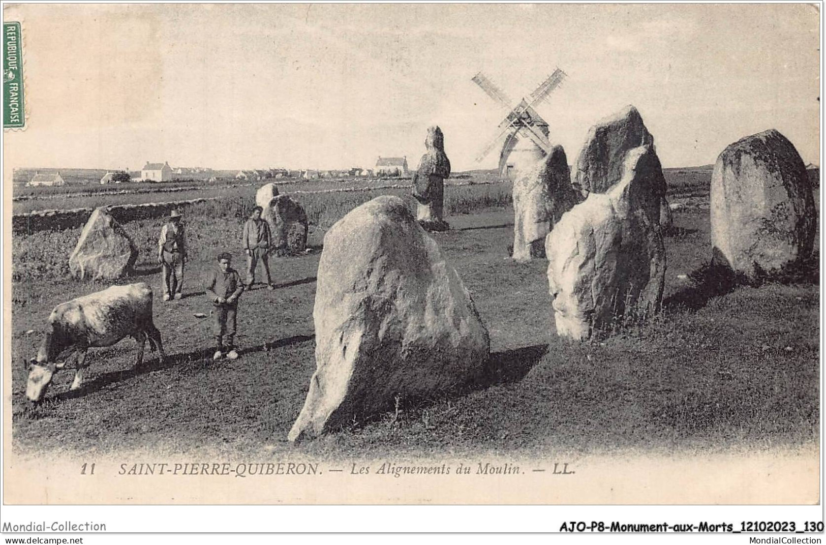 AJOP8-0838 - MONUMENT - Saint-pierre-quiberon - Les Alignements Du Moulin - Autres & Non Classés