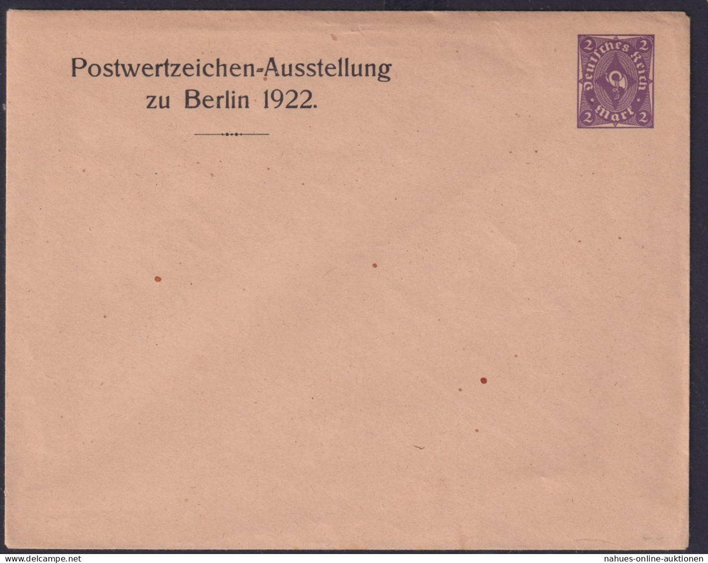 Briefmarken Deutsches Reich Brief Privatganzsache Philatelie 2 Mark Posthorn - Lettres & Documents