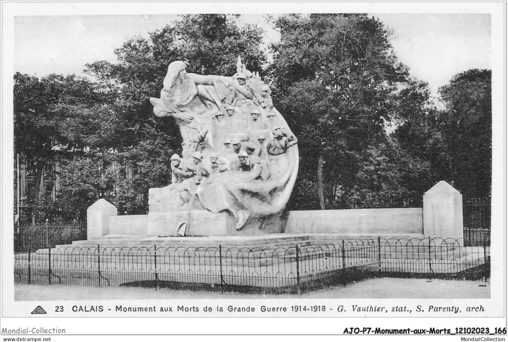 AJOP7-0731 - MONUMENT-AUX-MORTS - Calais - Monument Aux Morts De La Grande Guerre 1914-1918 - War Memorials