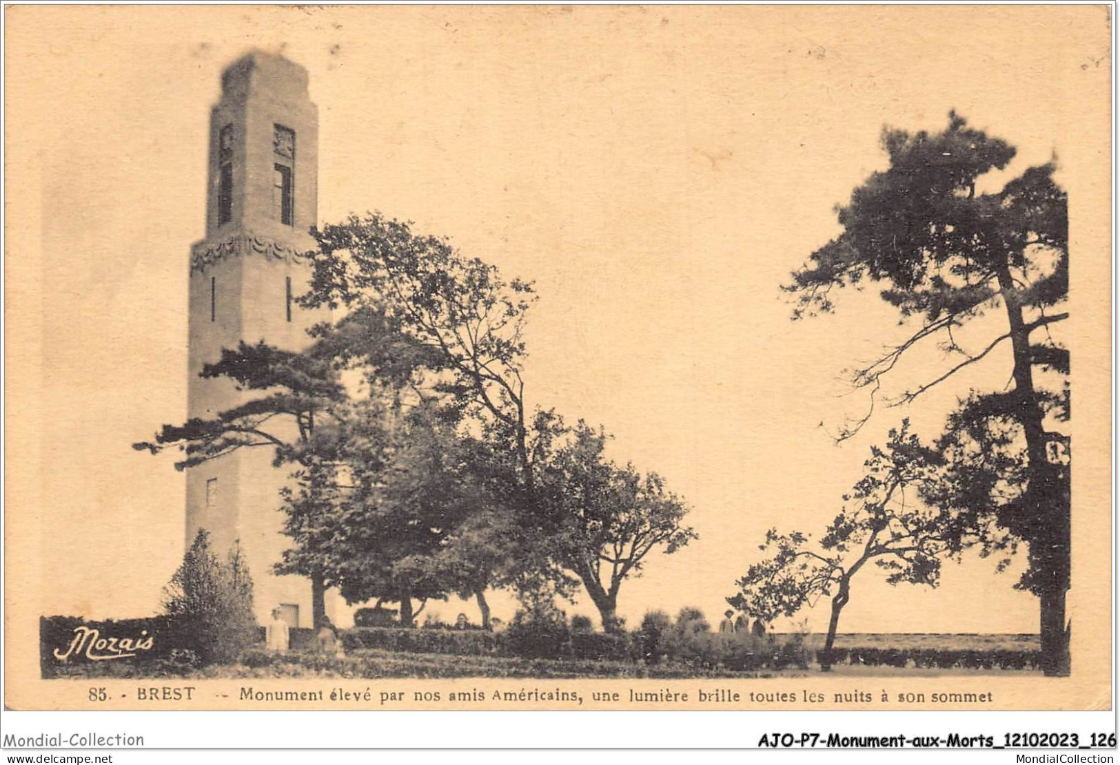 AJOP7-0711 - MONUMENT-AUX-MORTS - Brest - Monument élevé Par Nos Amis Américains - Monumentos A Los Caídos