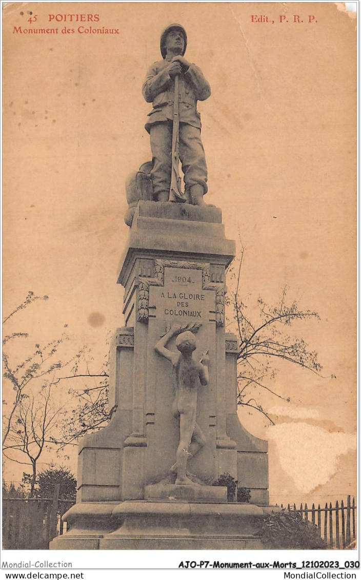 AJOP7-0663 - MONUMENT-AUX-MORTS - Poitiers - Monument Des Coloniaux - Monumenti Ai Caduti