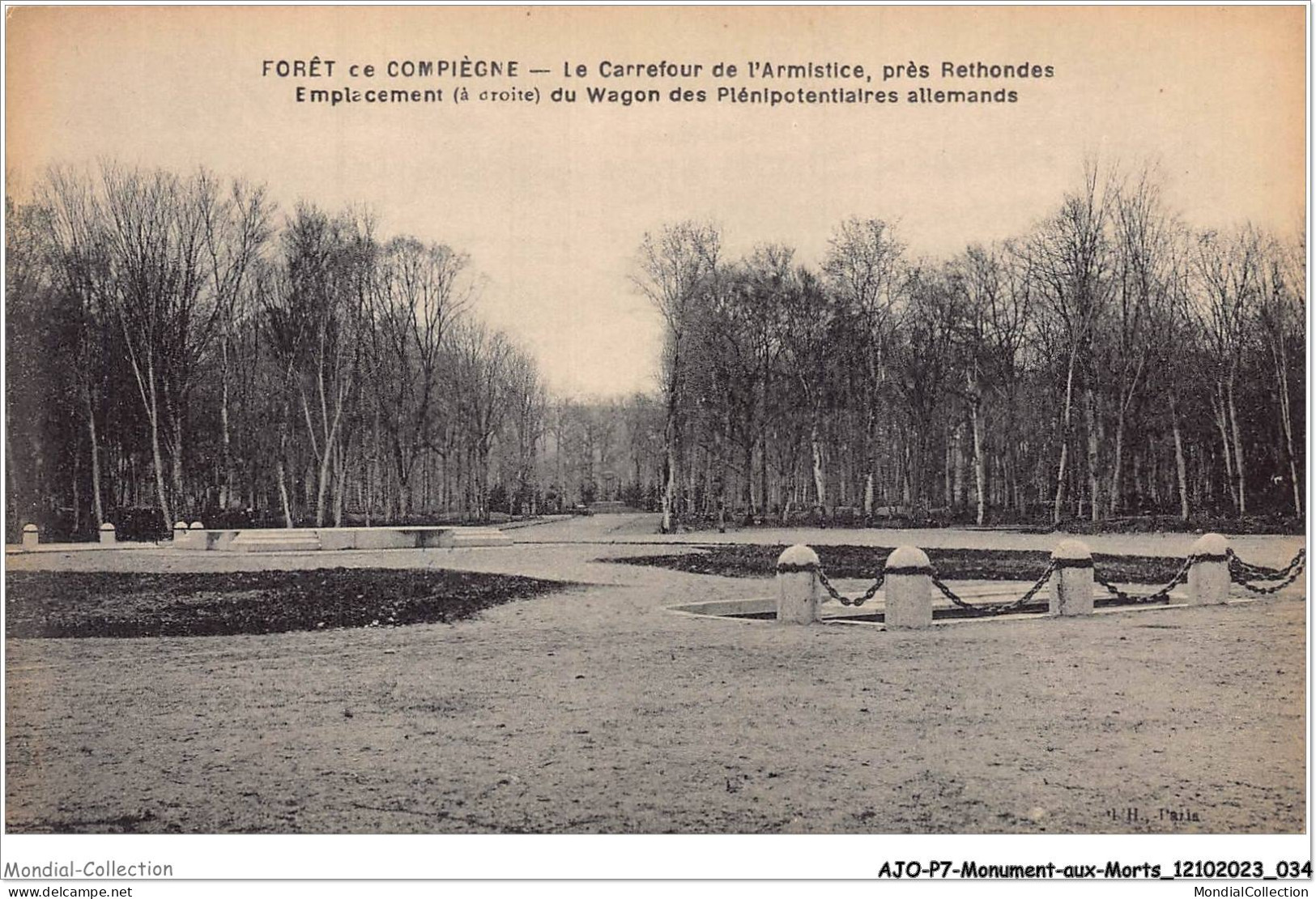 AJOP7-0665 - MONUMENT-AUX-MORTS - Foret Ce Compiègne - Le Carrefour De L'armistice Près Rethondes - Monumenti Ai Caduti