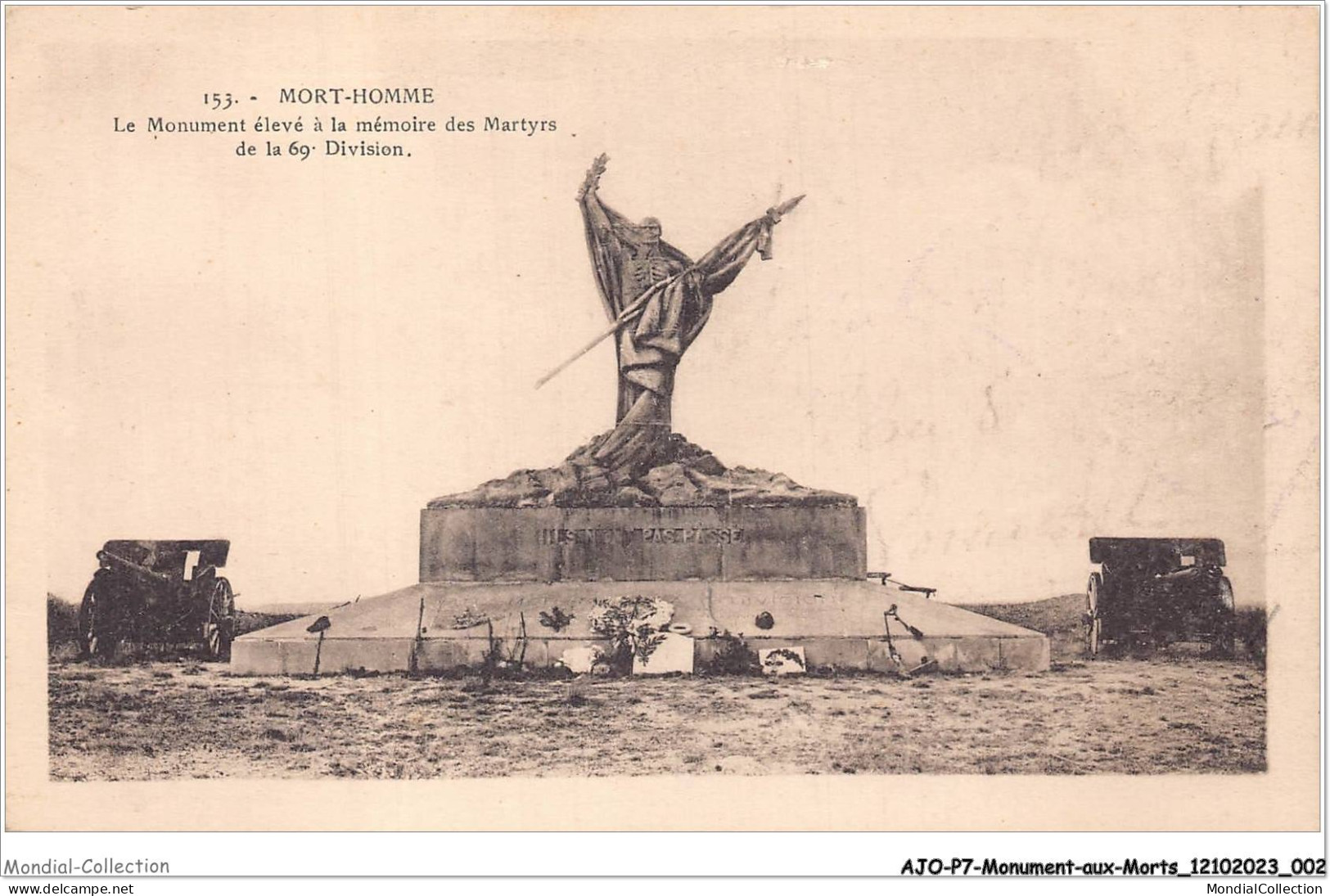 AJOP7-0649 - MONUMENT-AUX-MORTS - Mort-homme - Le Monument élevé à La Mémoire Des Marthyrs - Kriegerdenkmal