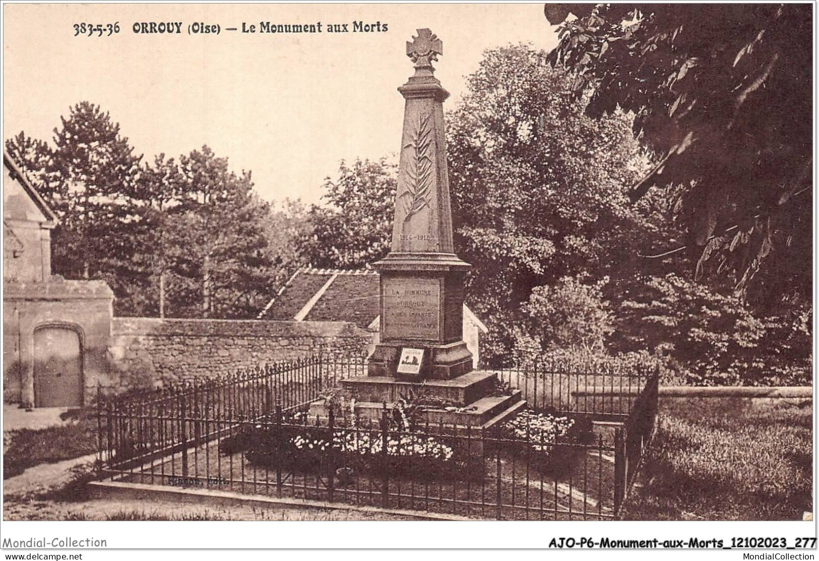 AJOP6-0646 - MONUMENT-AUX-MORTS - Orrouy - Le Monument Aux Morts - Monumenti Ai Caduti