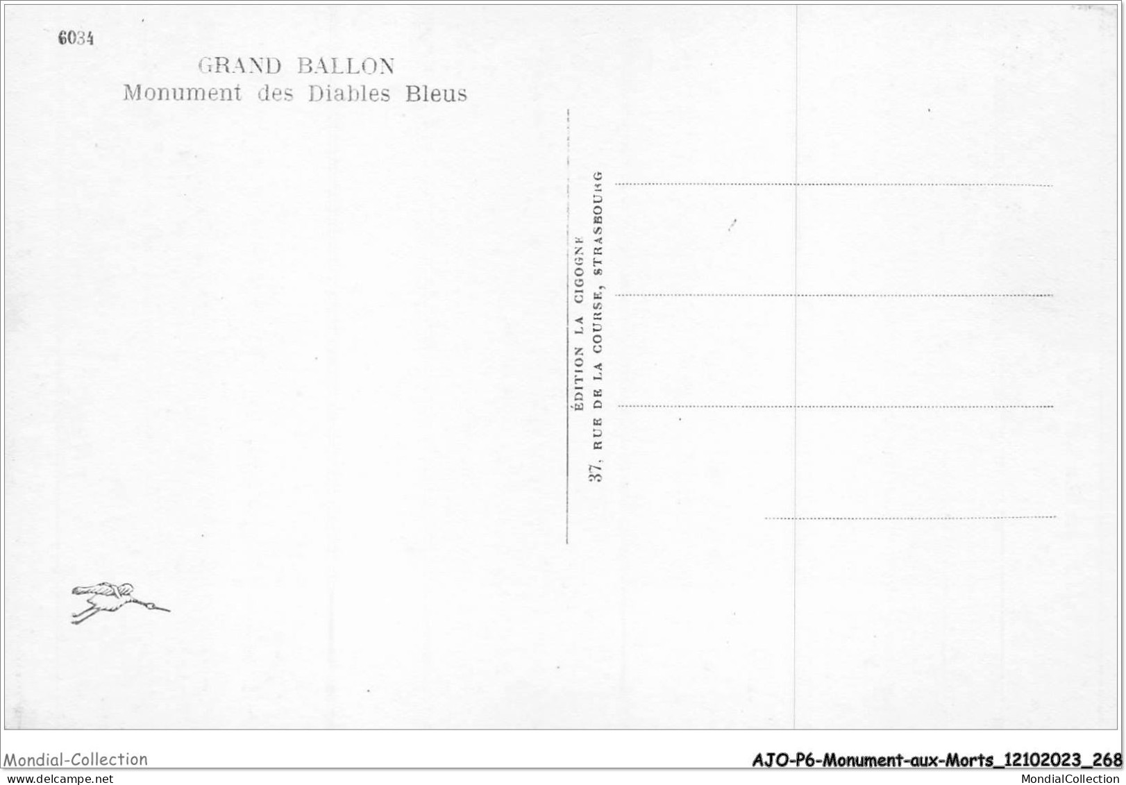 AJOP6-0641 - MONUMENT-AUX-MORTS - Grand Ballon - Monument Des Diables Bleus - War Memorials