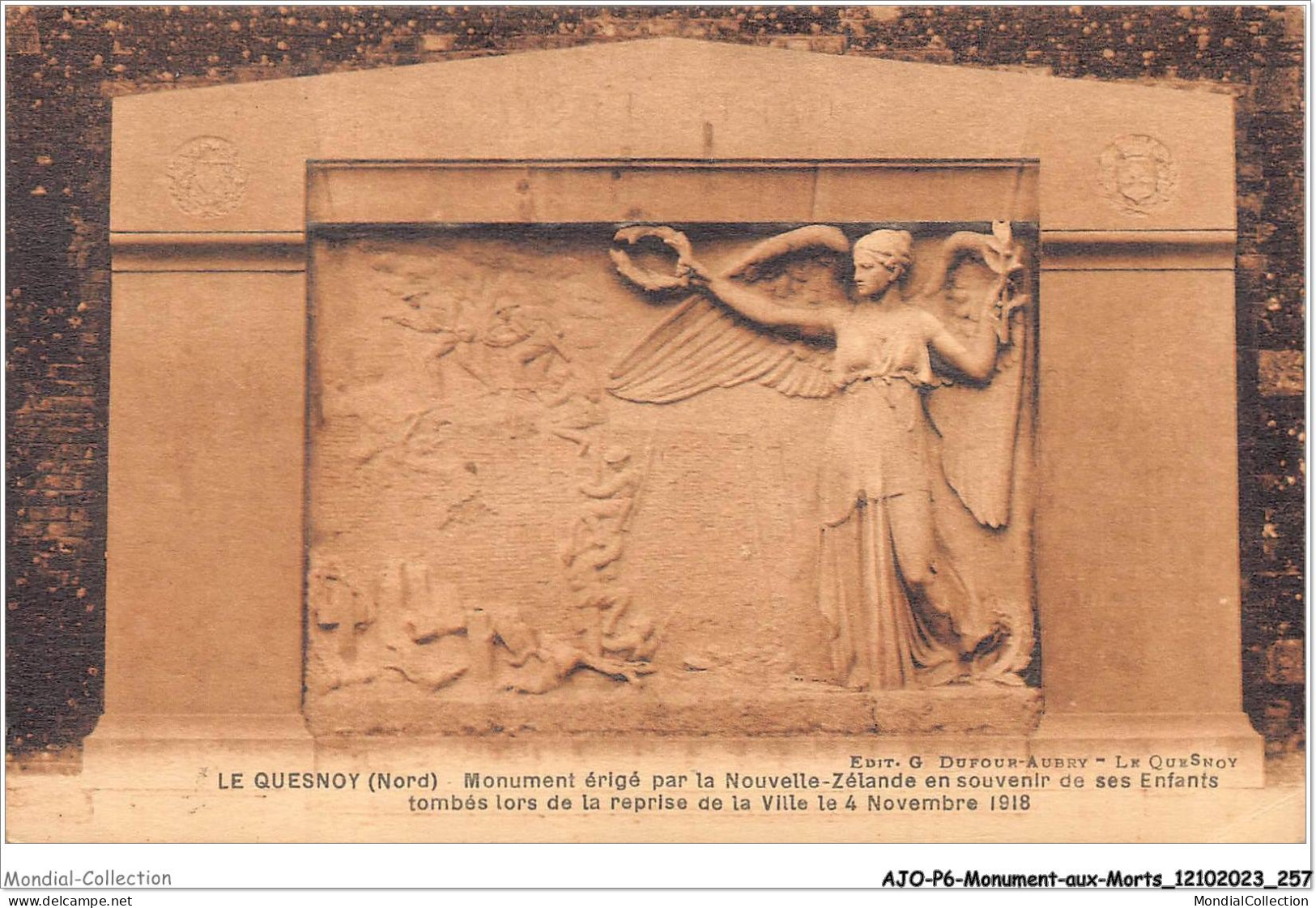 AJOP6-0636 - MONUMENT-AUX-MORTS - Le Quesnoy - Monument érigé Par La Nouvelle-zélande  - Monumentos A Los Caídos