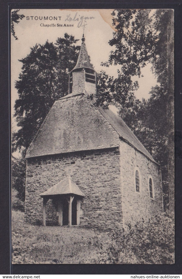 Ansichtskarte Stoumont Belgien Kapelle St. Anne Kirche Religion Feldpostkarte - Sonstige & Ohne Zuordnung