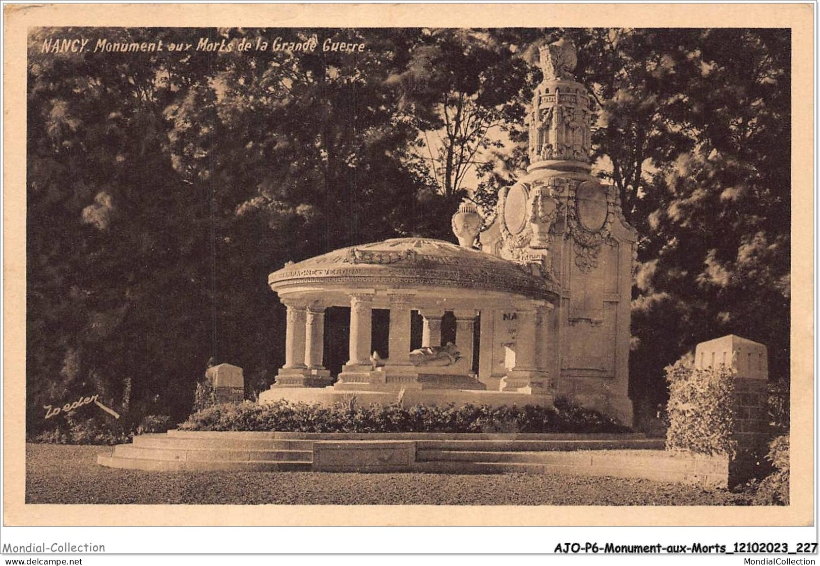 AJOP6-0621 - MONUMENT-AUX-MORTS - Nancy - Monument Aux Morts De La Grande Guerre - Oorlogsmonumenten