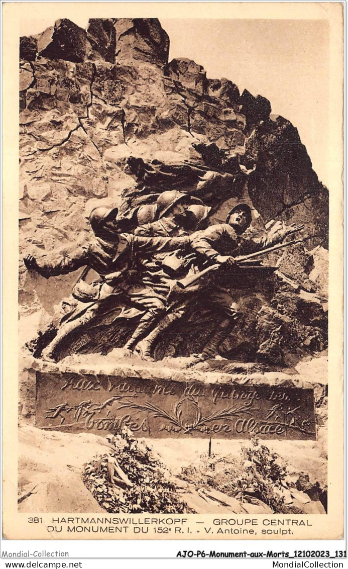 AJOP6-0574 - MONUMENT-AUX-MORTS - Hartmannswillerkopf - Groupe Central Du Monument Du 152 R I - Oorlogsmonumenten