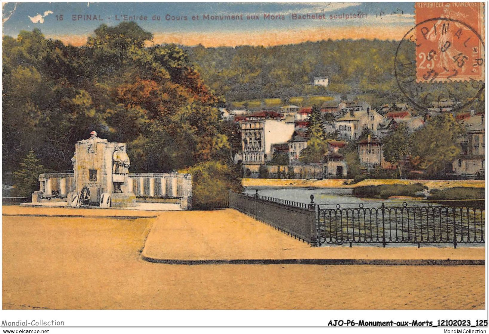 AJOP6-0571 - MONUMENT-AUX-MORTS - Epinal - Lentrée Du Cours Et Monuments Aux Morts - War Memorials