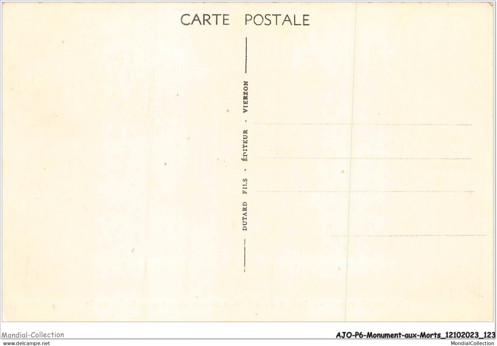 AJOP6-0570 - MONUMENT-AUX-MORTS - Vierzon - Jardin De L'abbave Et Monument Aux Morts De La Guerre - Monumentos A Los Caídos