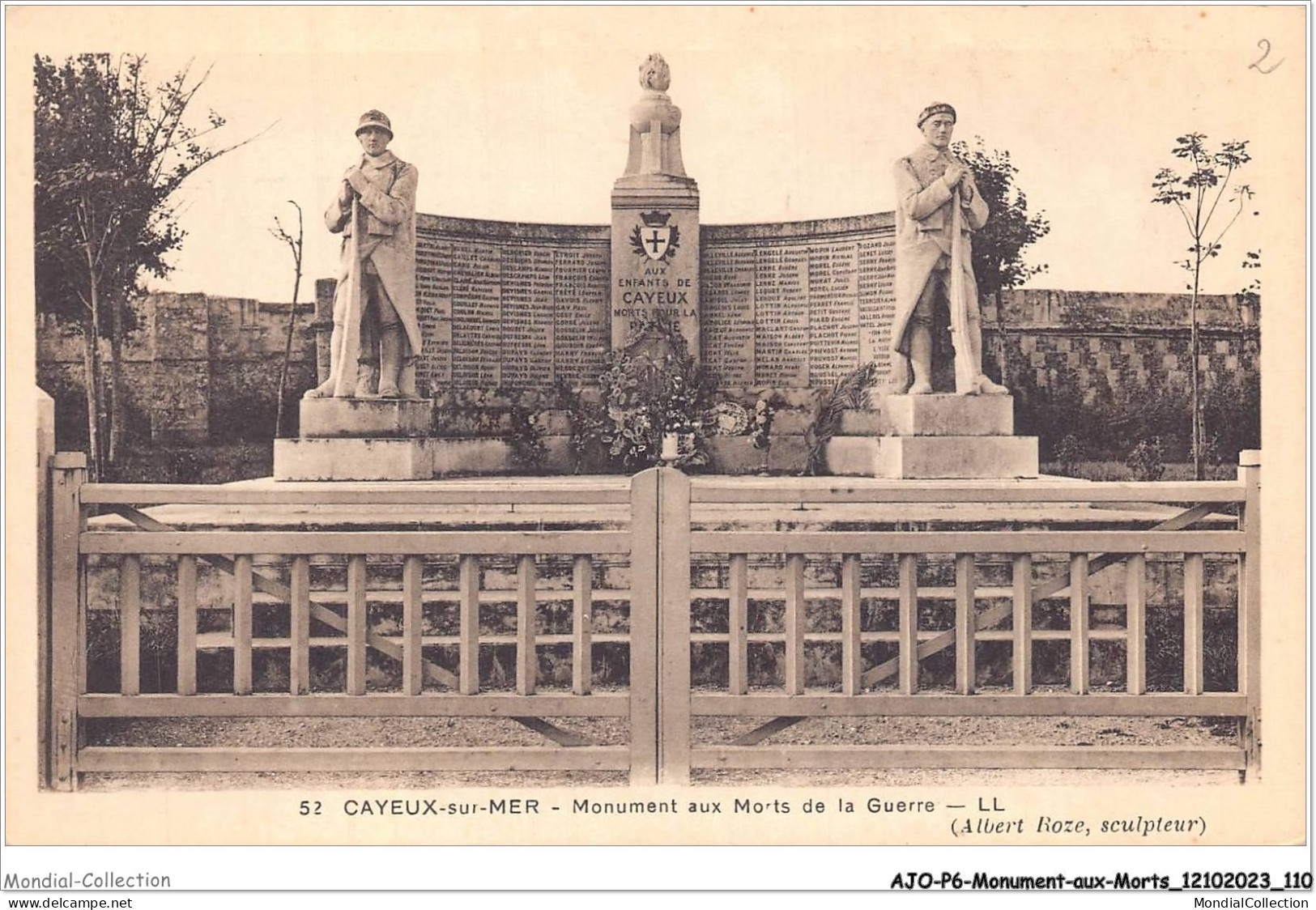 AJOP6-0564 - MONUMENT-AUX-MORTS - Cayeux-sur-mer - Monument Aux Morts De La Guerre - Monuments Aux Morts