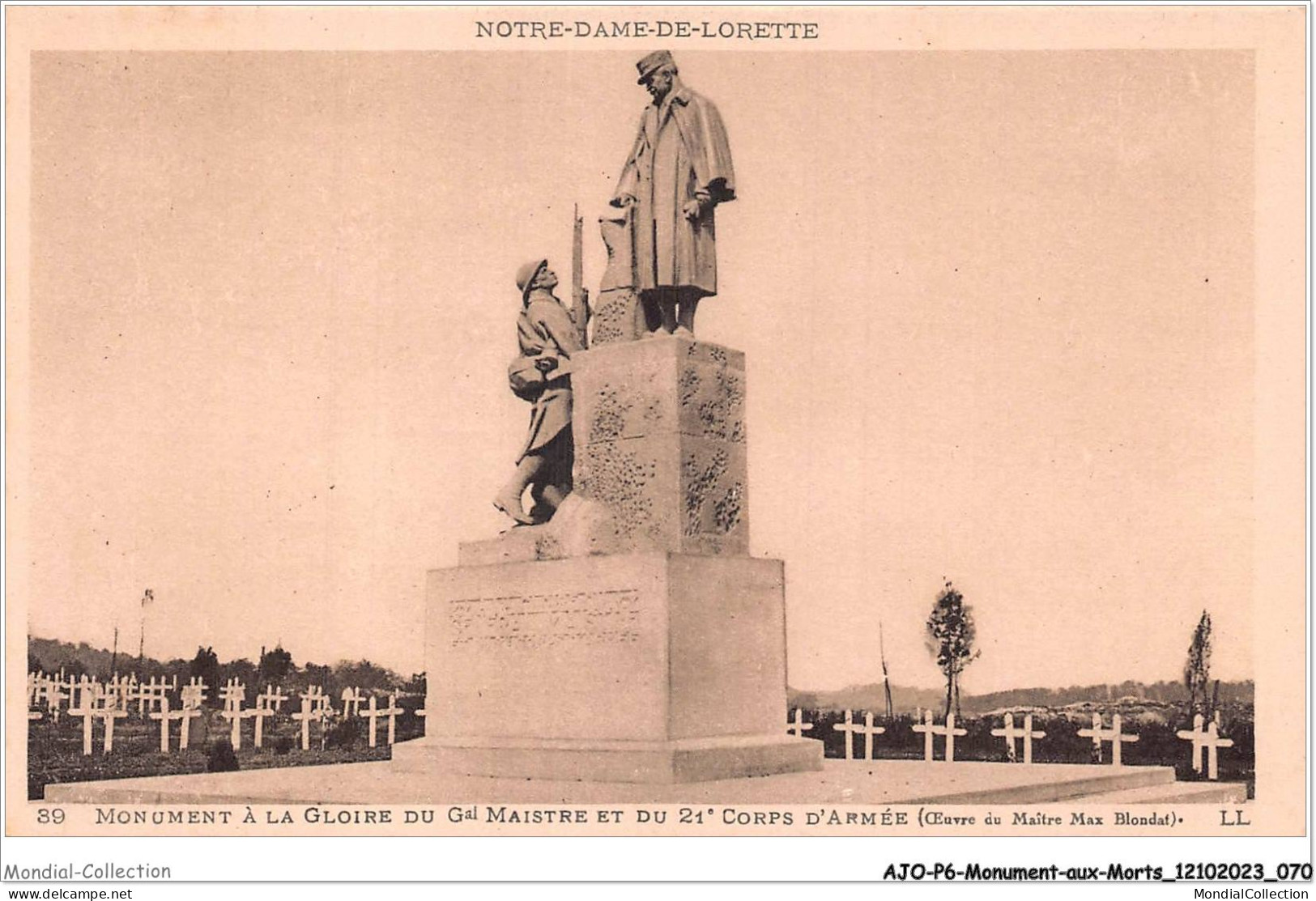 AJOP6-0544 - MONUMENT-AUX-MORTS - Notre-dame-de-lourette - Monument à La Gloire Du Gal Maistre - Oorlogsmonumenten