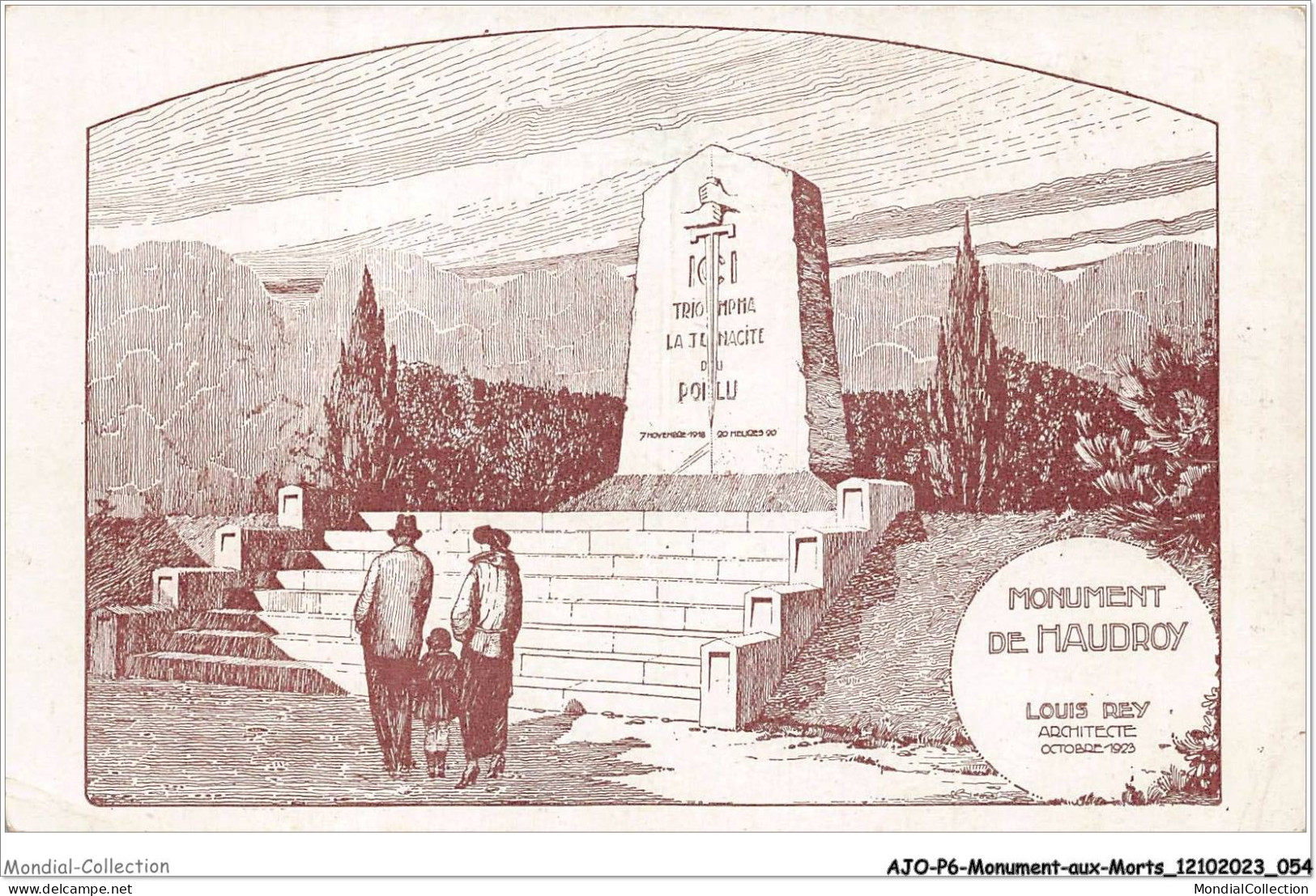 AJOP6-0536 - MONUMENT-AUX-MORTS - Monument De Haudroy - Louis Rey - Oorlogsmonumenten