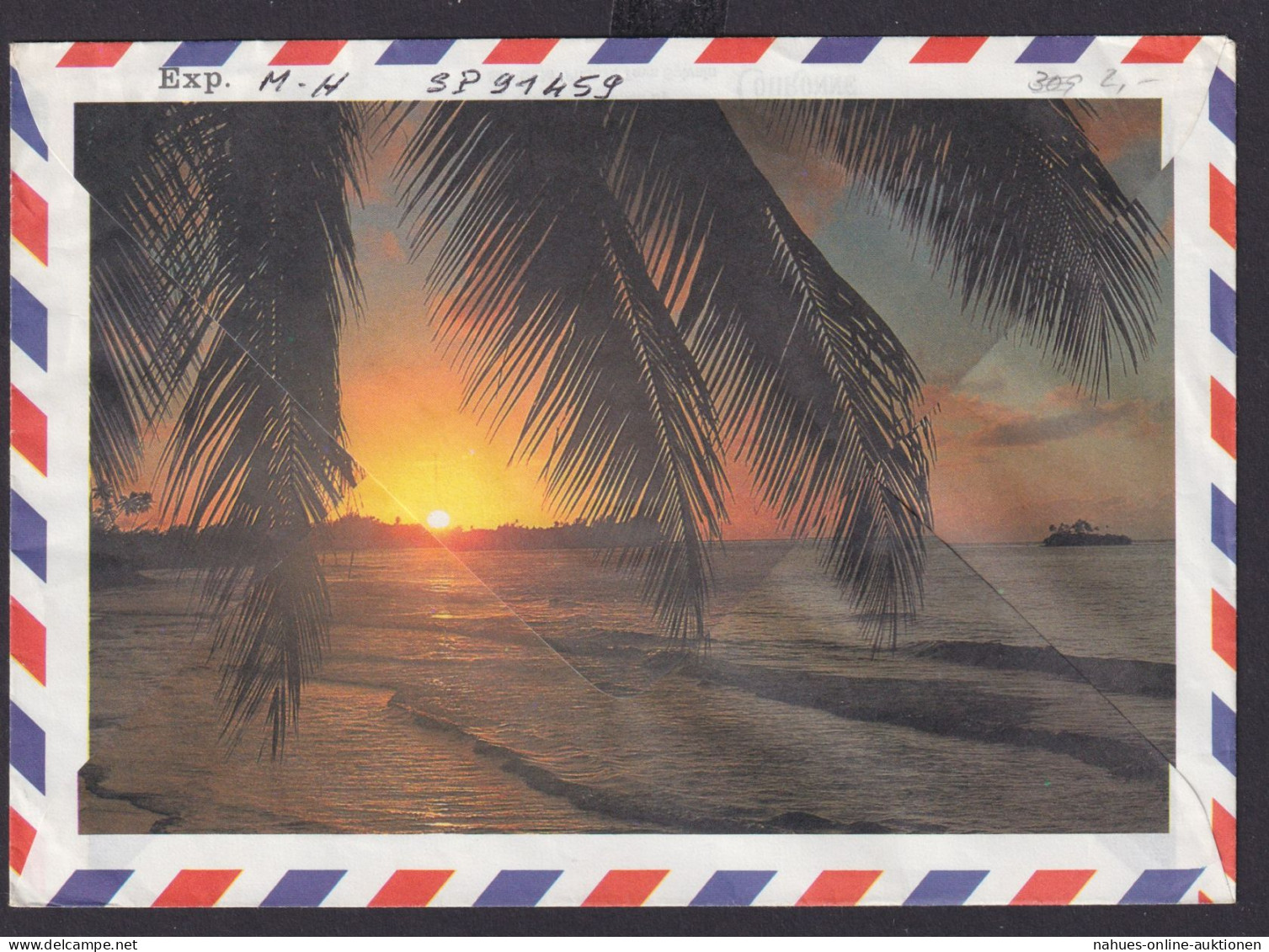 Frankreich Französisch Polynesien Brief Exotischer Beleg - Brieven En Documenten