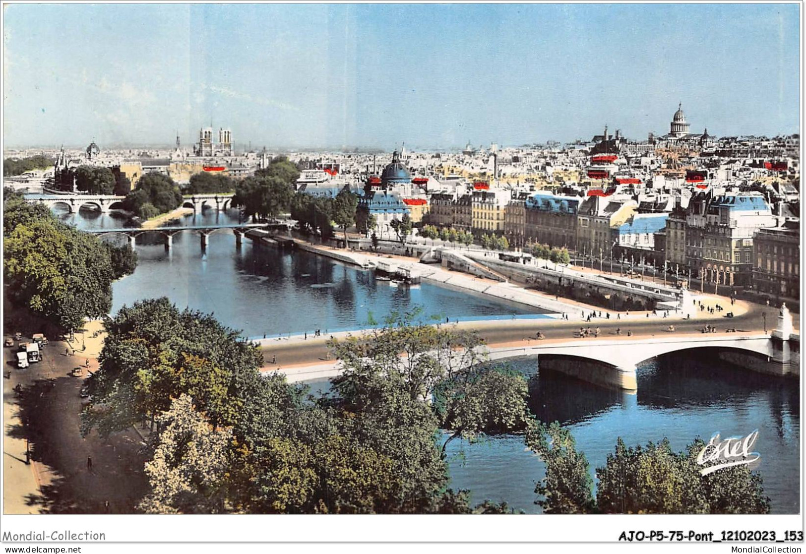 AJOP5-75-0503 - PARIS - PONT - La Seine Et Les Sept Ponts - Bruggen