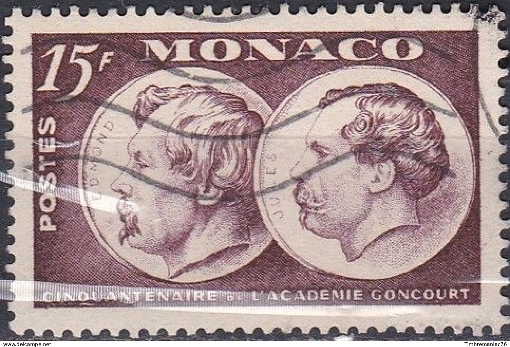 Monaco TUC 1951 YT 352 Oblitéré - Used Stamps