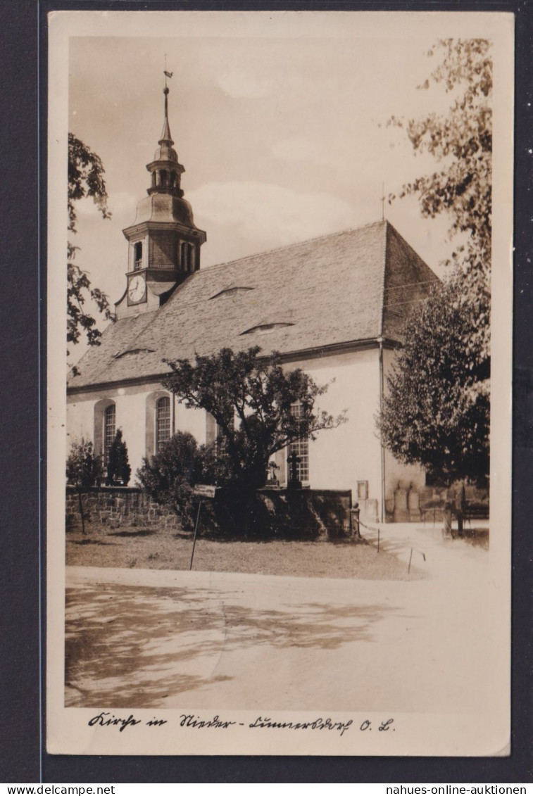 Ansichtskarte Niedercunnersdorf Sachsen Kirche 20.07.1937 Deutsches Reich - Altri & Non Classificati