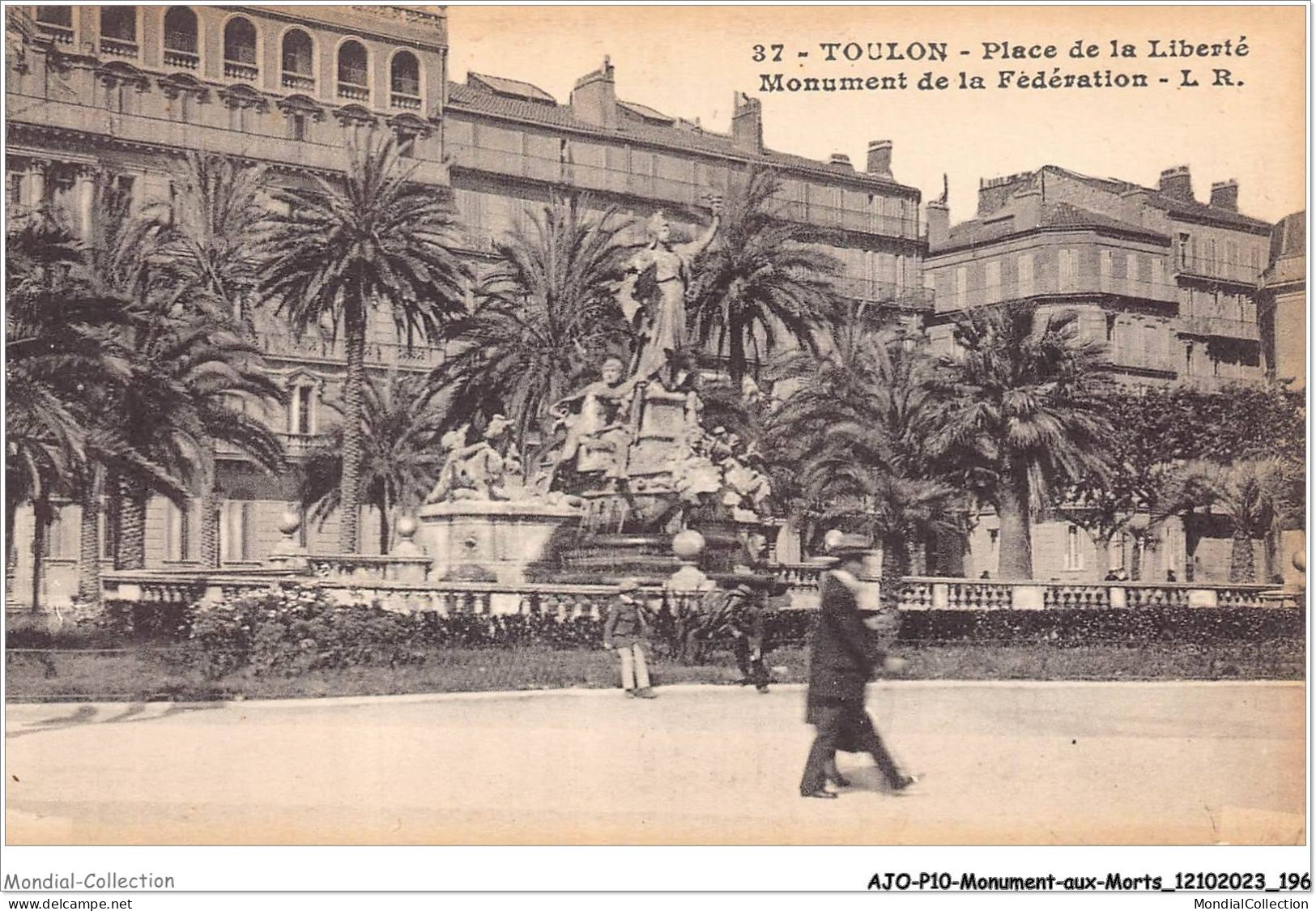 AJOP10-1121 - MONUMENT-AUX-MORTS - Toulon - Place De La Liberté - Monument De La Férédation - Kriegerdenkmal