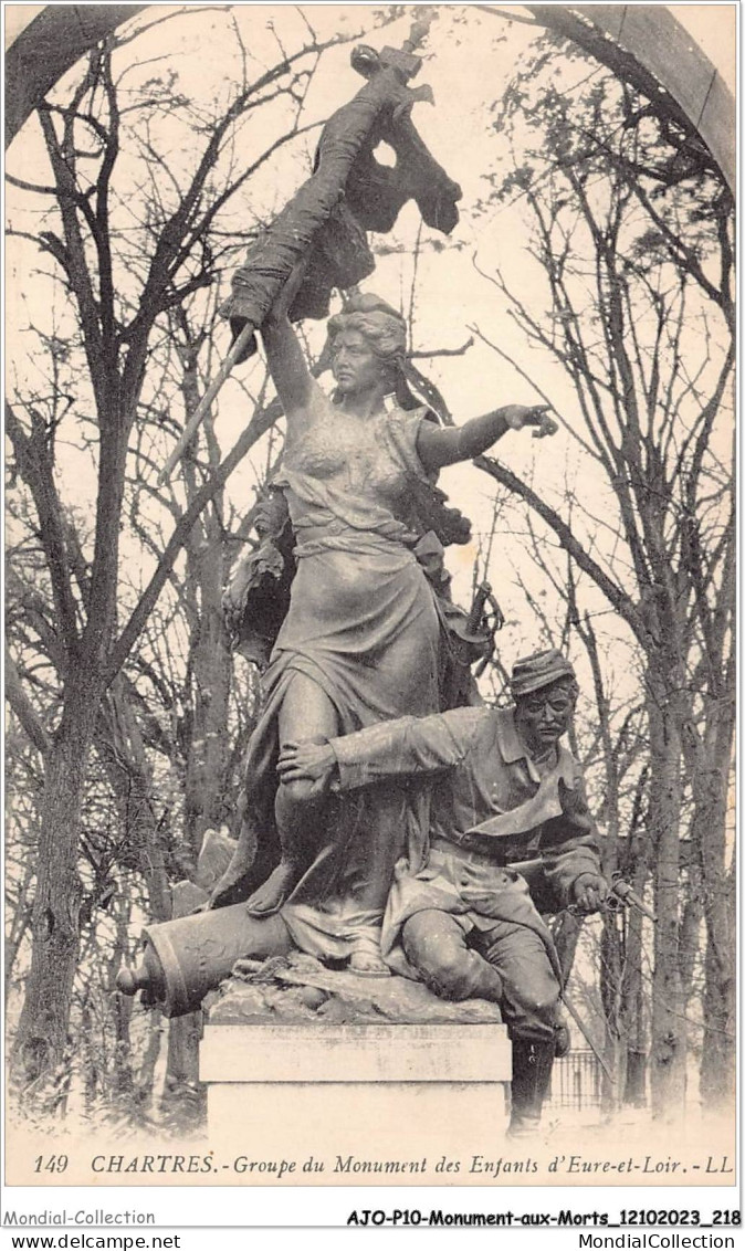 AJOP10-1132 - MONUMENT-AUX-MORTS - Chartres - Groupe Du Monument Des Enfants D'eure-et-loir - Monuments Aux Morts