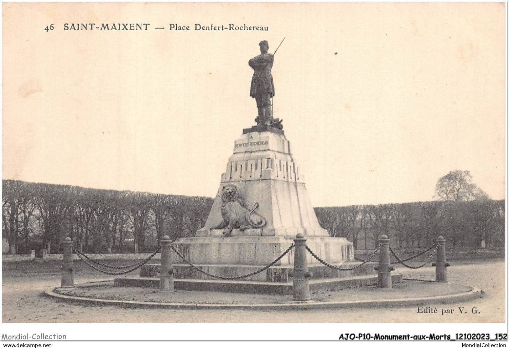 AJOP10-1099 - MONUMENT-AUX-MORTS - Saint-maixent - Place Denfrt-rochereau - Monuments Aux Morts