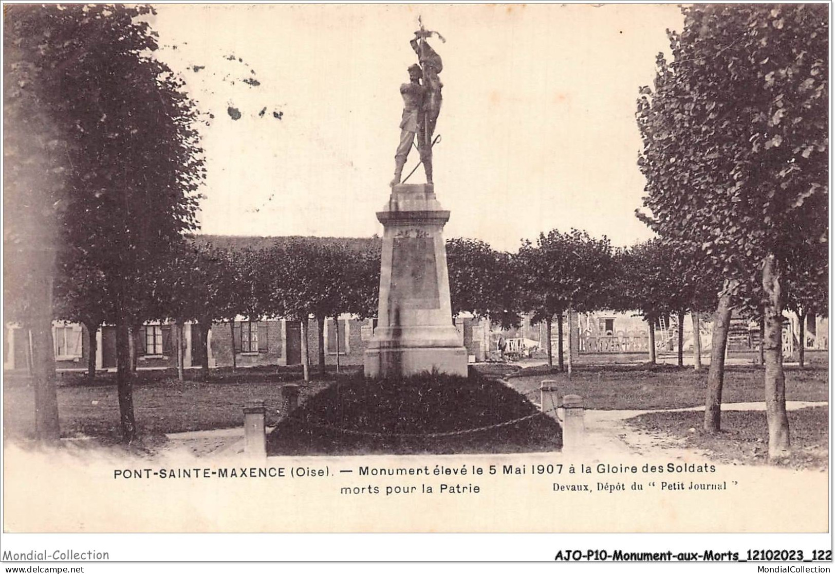 AJOP10-1084 - MONUMENT-AUX-MORTS - Pont-sainte-maxence - Monument élevé Le 5 Mais 1907 - Kriegerdenkmal