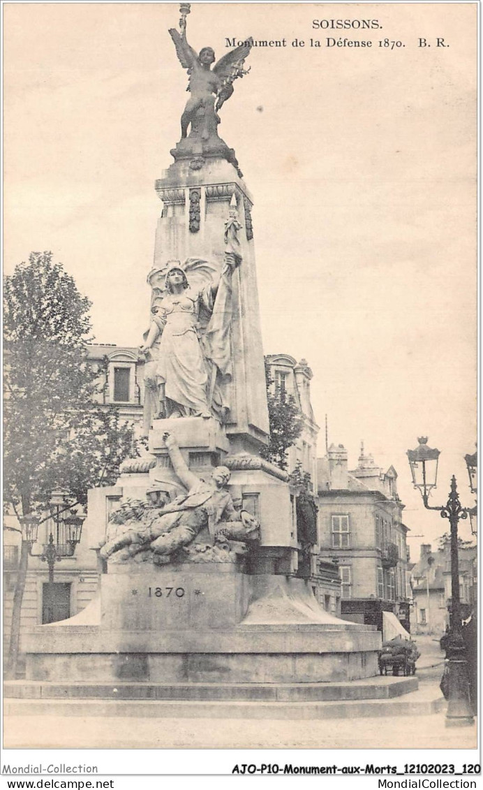 AJOP10-1083 - MONUMENT-AUX-MORTS - Soissons - Monument De La Défense 1870 - Oorlogsmonumenten