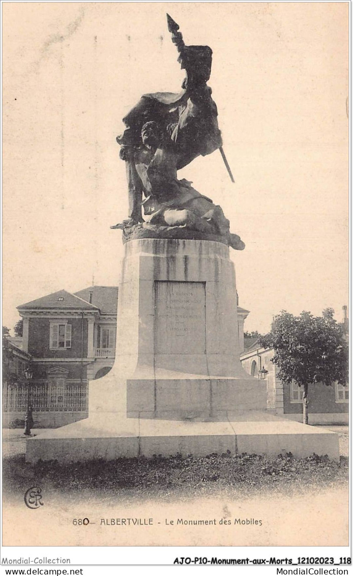 AJOP10-1082 - MONUMENT-AUX-MORTS - Albertville - Le Monument Des Mobiles - Oorlogsmonumenten