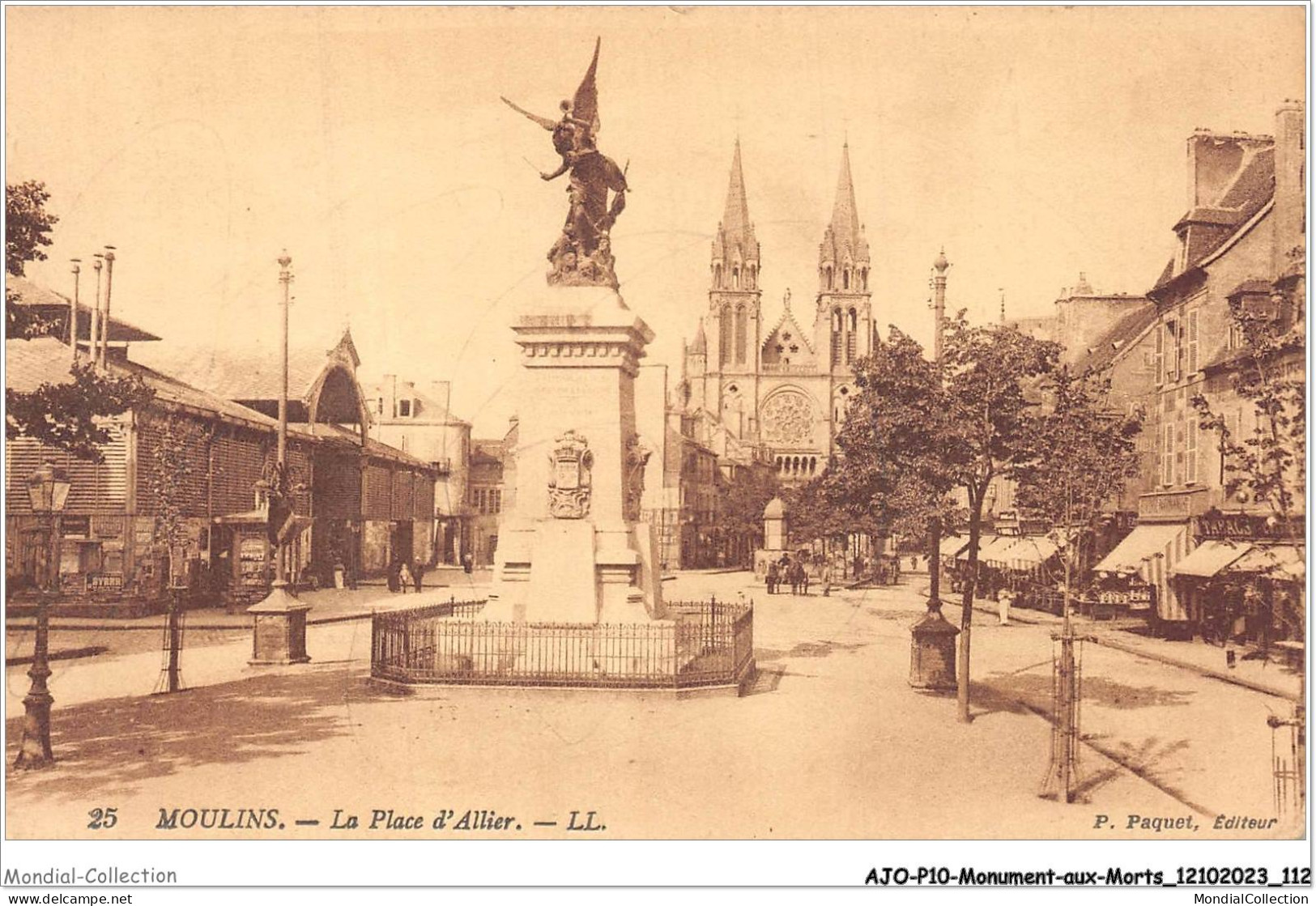 AJOP10-1079 - MONUMENT-AUX-MORTS - Moulins - La Place D'allier - Oorlogsmonumenten