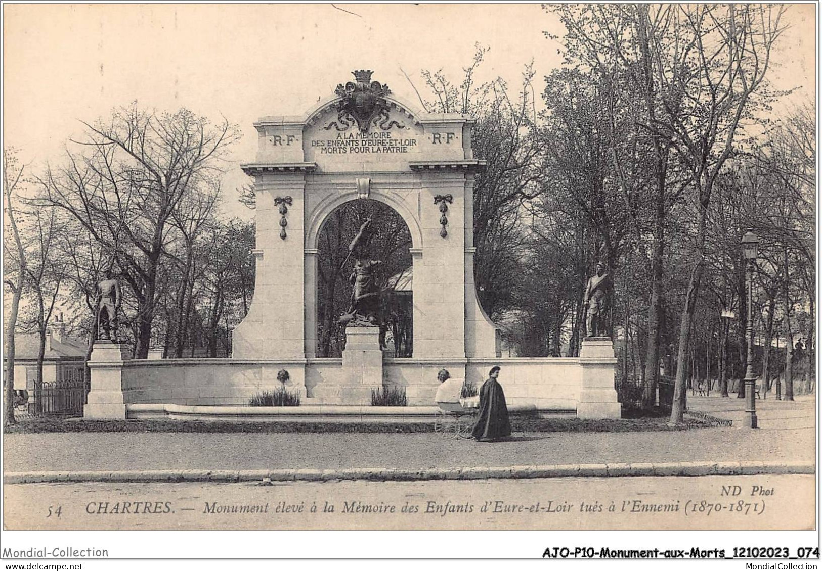 AJOP10-1060 - MONUMENT-AUX-MORTS - Chartres - Monuments élevé à La Mémoire Des Enfants D'eure-et-loir - War Memorials