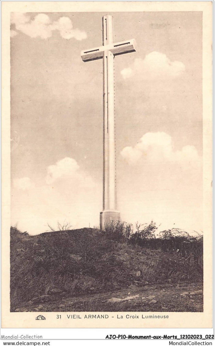 AJOP10-1034 - MONUMENT-AUX-MORTS - Vieil Armand - La Croix Lumineuse - Oorlogsmonumenten