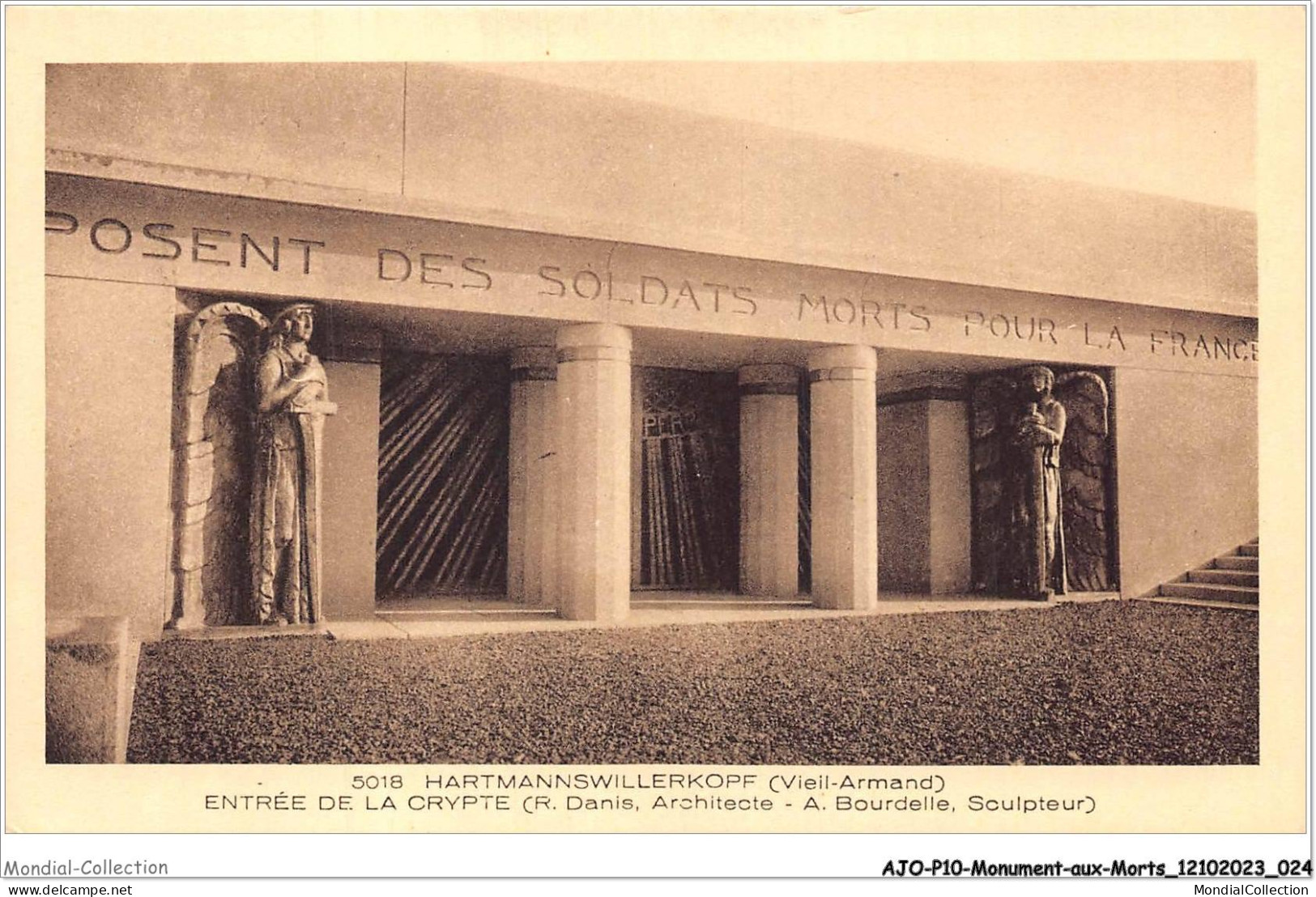 AJOP10-1035 - MONUMENT-AUX-MORTS - Hartmannswillerkopf - Entrée De La Crypte - Oorlogsmonumenten