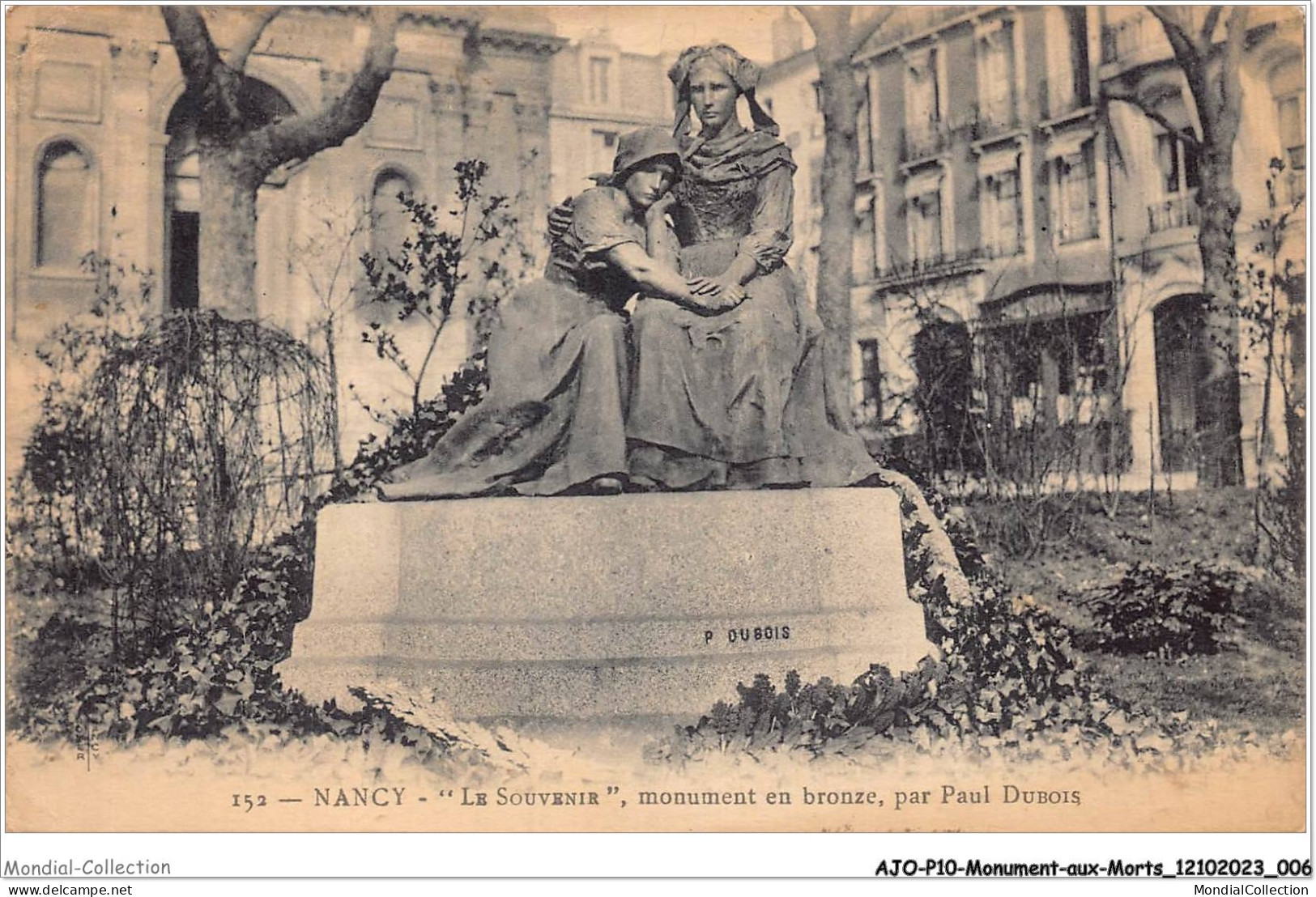 AJOP10-1026 - MONUMENT-AUX-MORTS - Nancy - Le Souvenir - Monument En Bronze - Par Paul Dubois - War Memorials