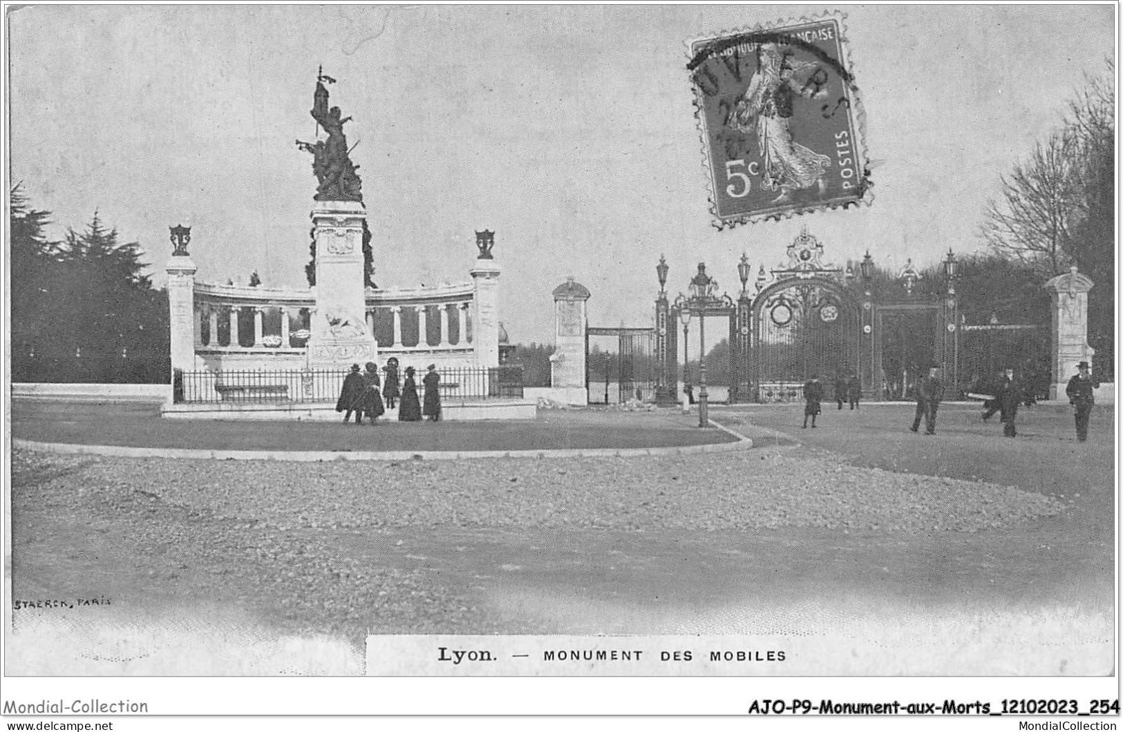 AJOP9-1015 - MONUMENT-AUX-MORTS - Lyon - Monument Des Mobiles - Monuments Aux Morts