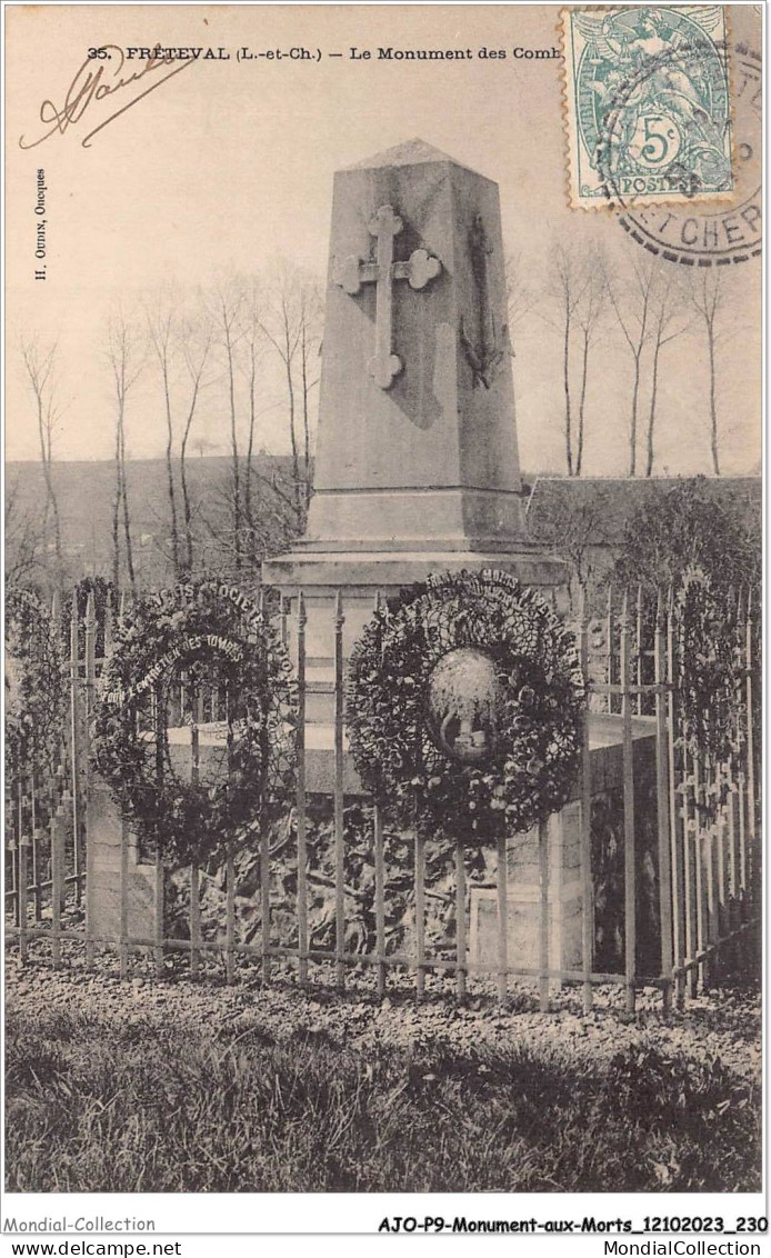 AJOP9-1003 - MONUMENT-AUX-MORTS - Preteval - Le Monument Des Combattants - Oorlogsmonumenten