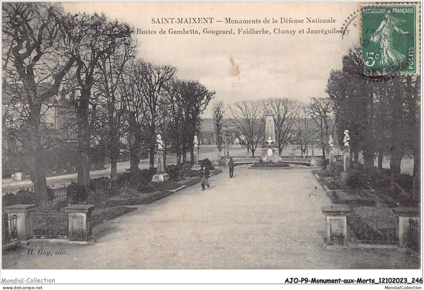 AJOP9-1011 - MONUMENT-AUX-MORTS - Saint-maixent - Monument De La Défense Nationale - Kriegerdenkmal
