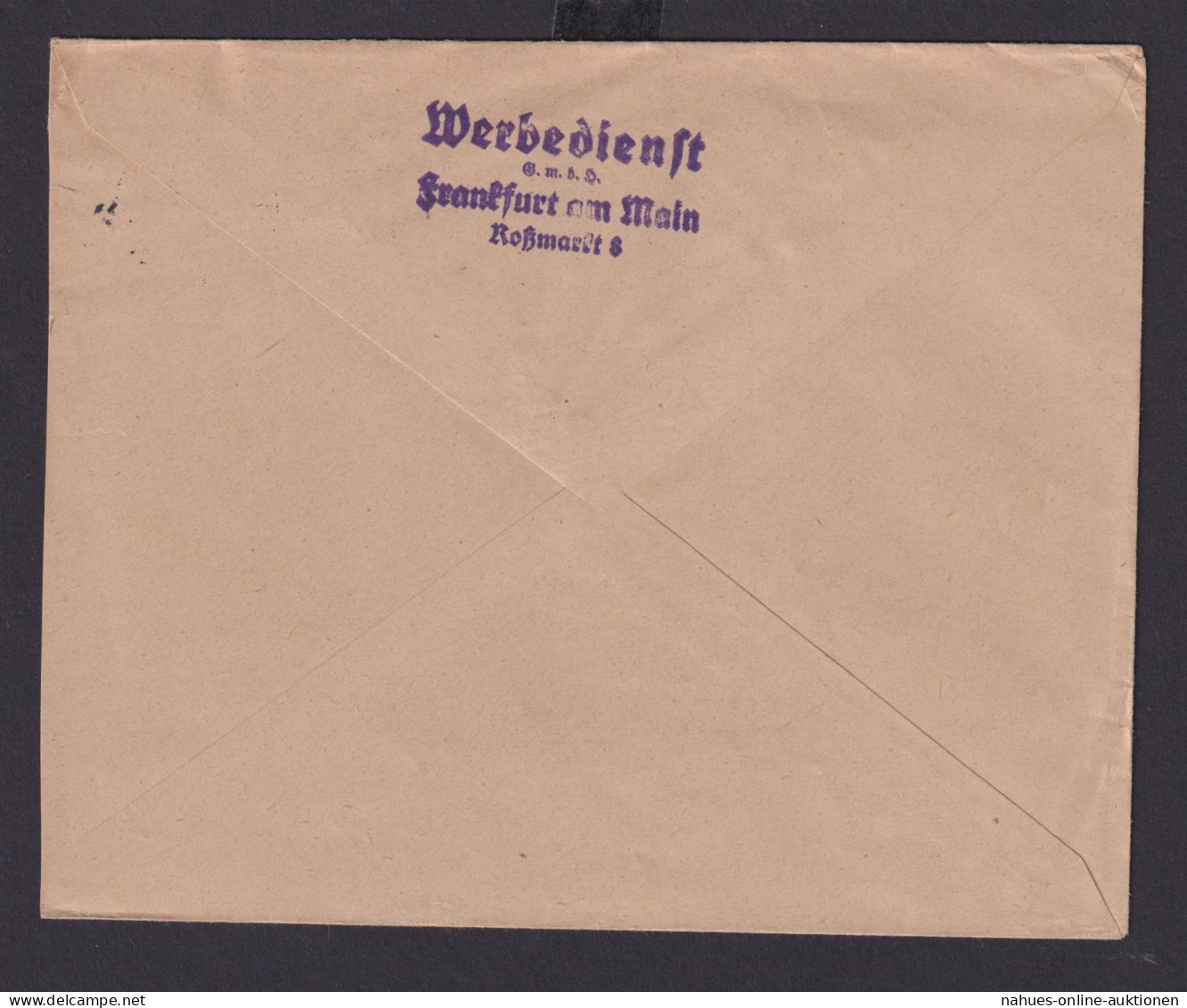 Deutsches Reich Drittes Reich Briefe SST Frankfurt Steckt Voller Merkwürdigkeit - Storia Postale