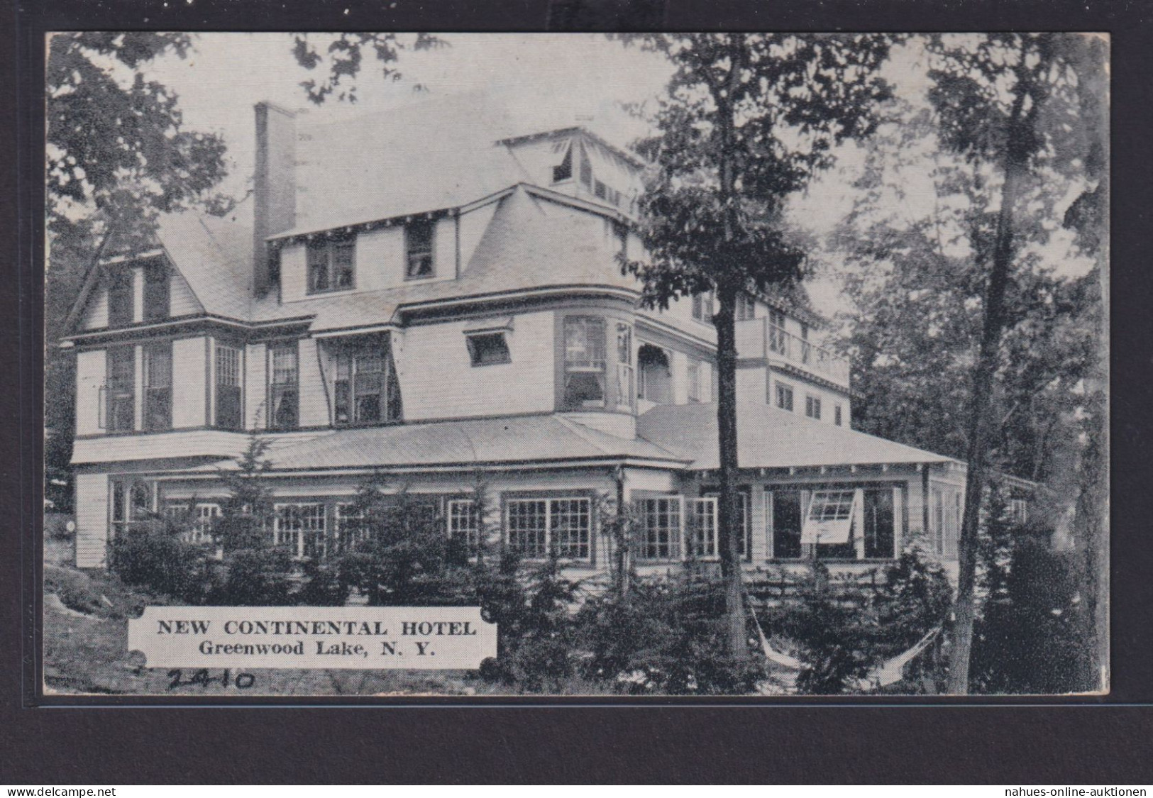 Ansichtskarte New York Greenwood Lake New Continental Hotel Nach Gallspach - Sonstige & Ohne Zuordnung