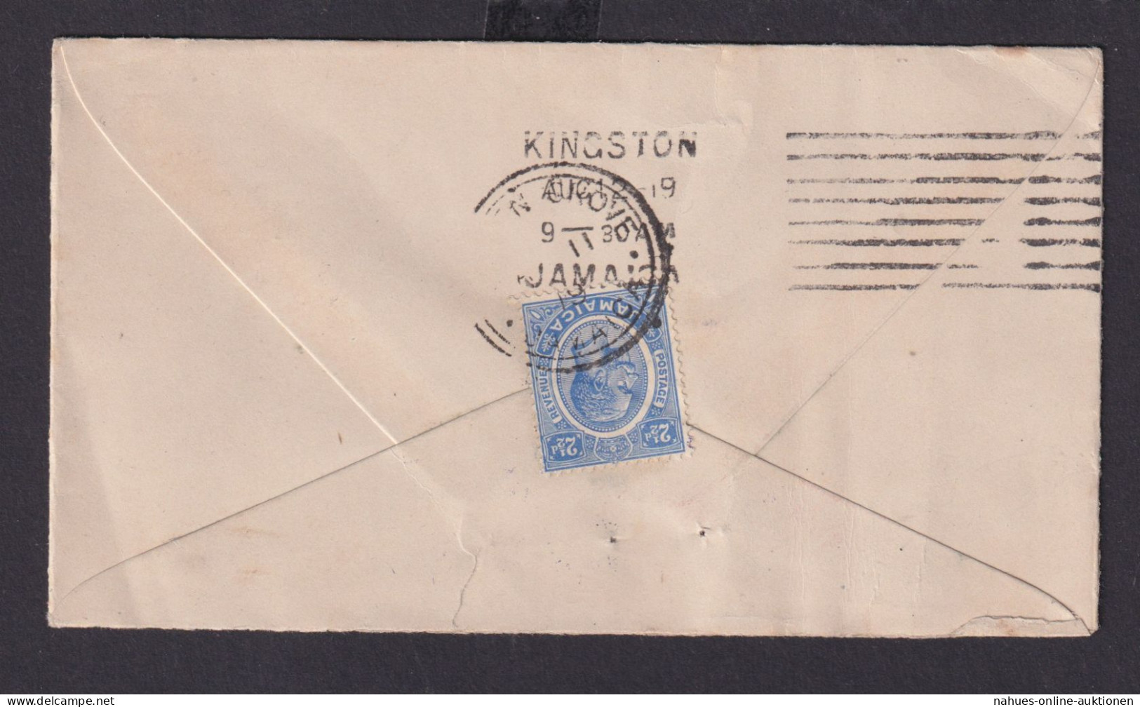 Jamaika Brief EF Kingston Nach Chicago USA Mit Viol. OUT FOREIGN FILES.... - Jamaique (1962-...)