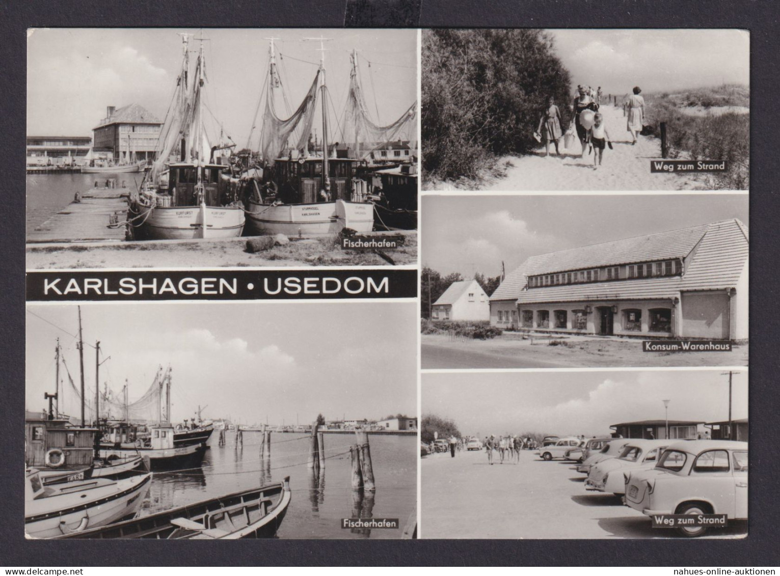Ansichtskarte Karlshagen Usedom Mecklenburg Vorpommern Hafen Schiffe Nach - Autres & Non Classés