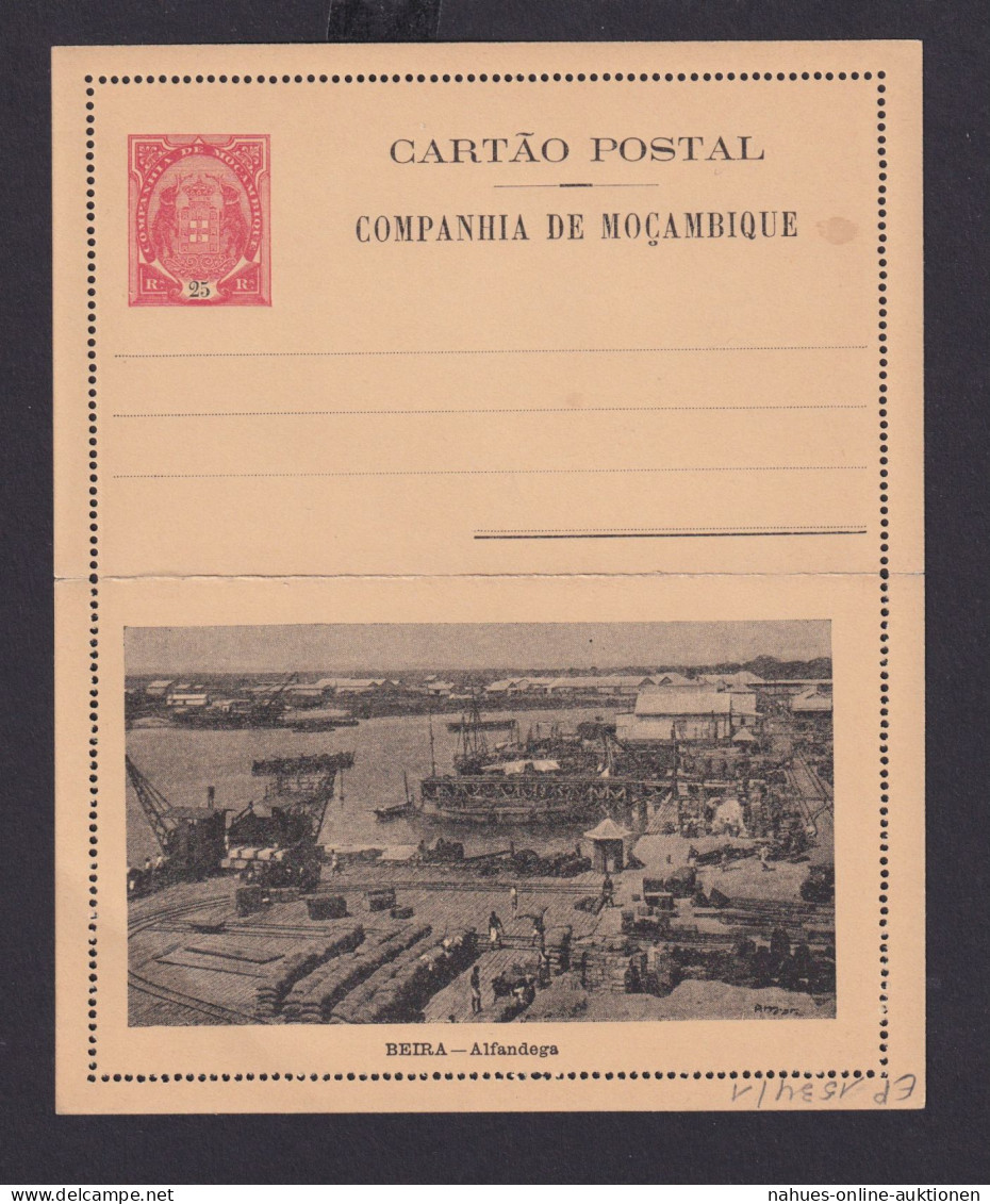 Mosambik Mozambique Afrika Portugal Kolonien Selt. Bild Ganzsache Kartenbrief - Brieven En Documenten