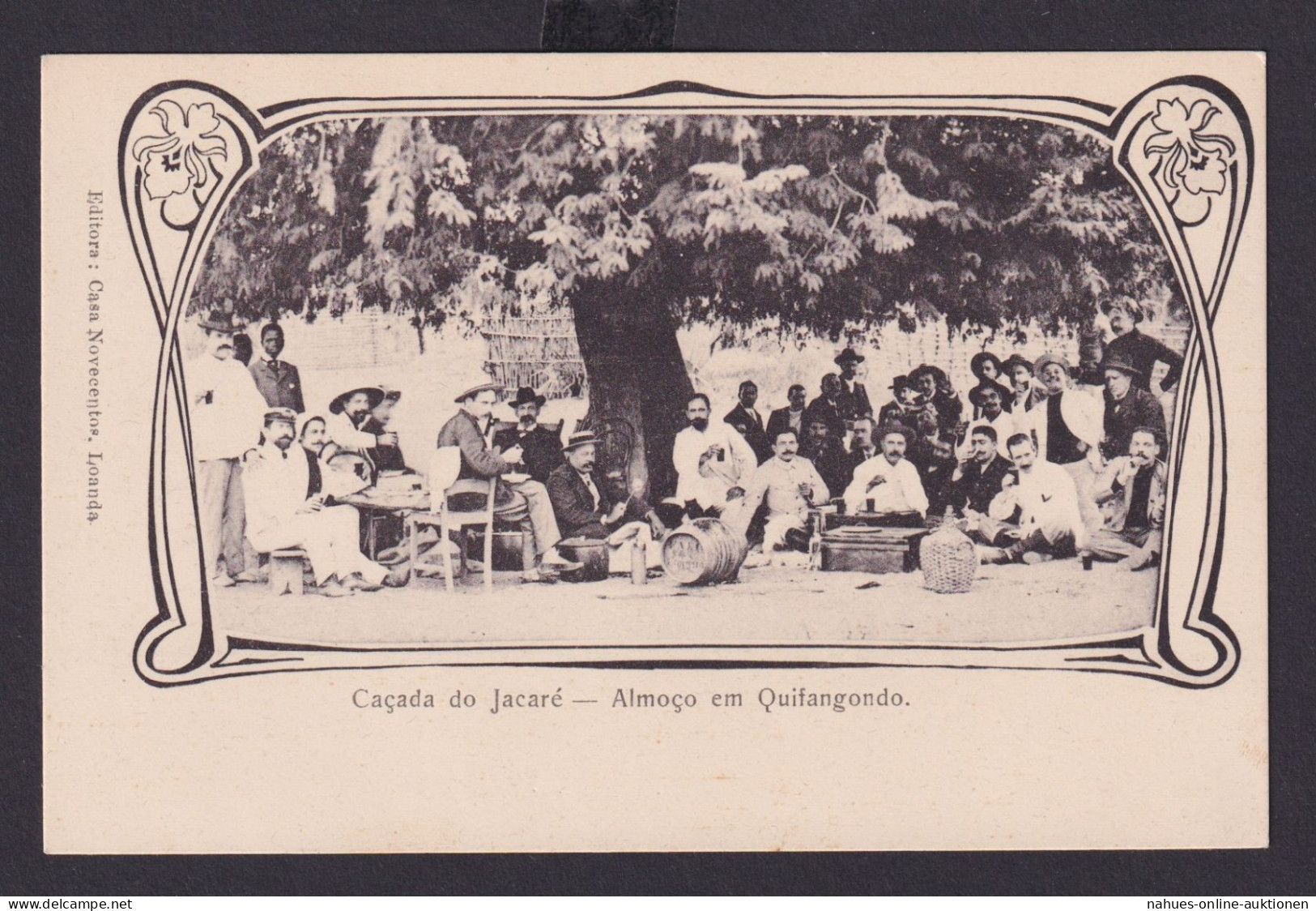Ansichtkarte Afrika Angola Portugal Kolonien Jugendstil Fest Für Männer - Non Classés